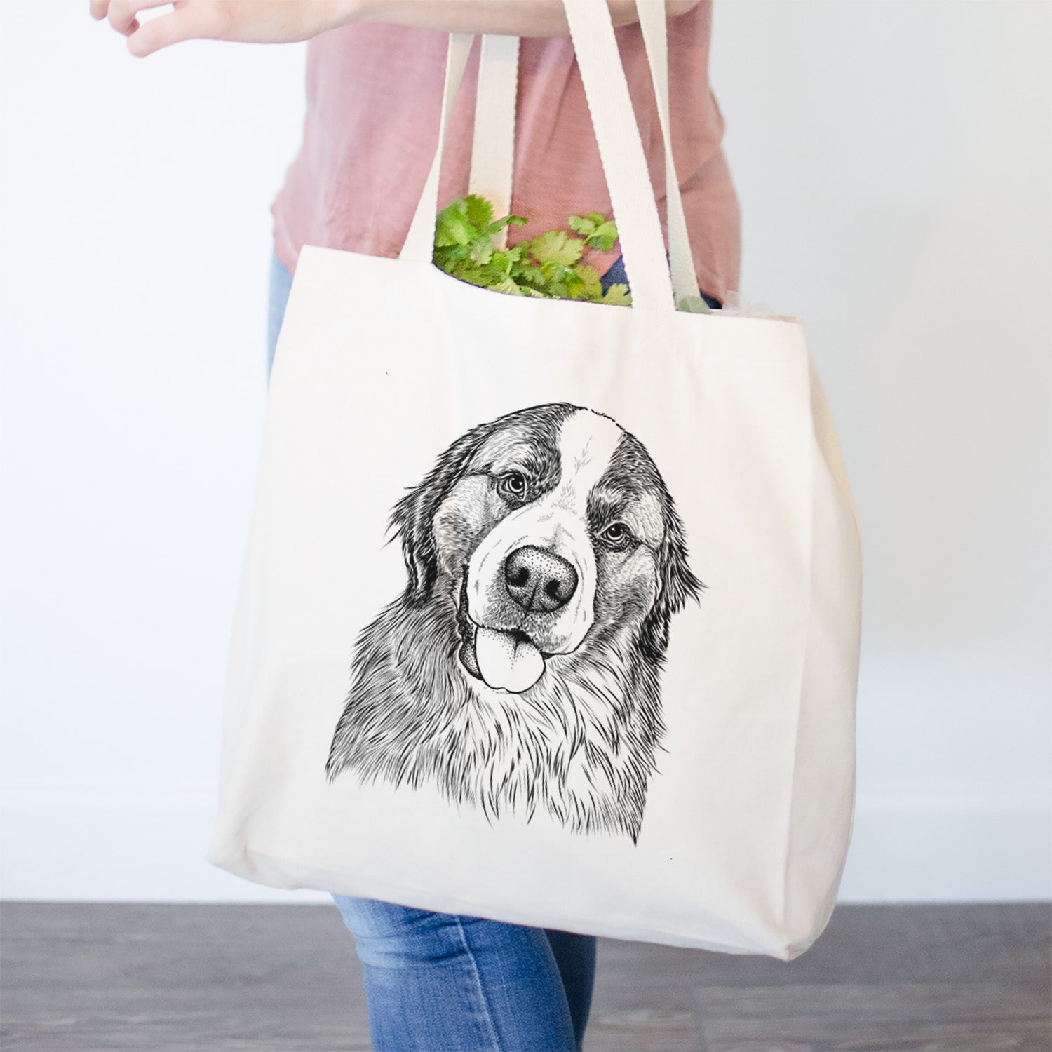 Walter the Bernese Mountain Dog Mix - Tote Bag