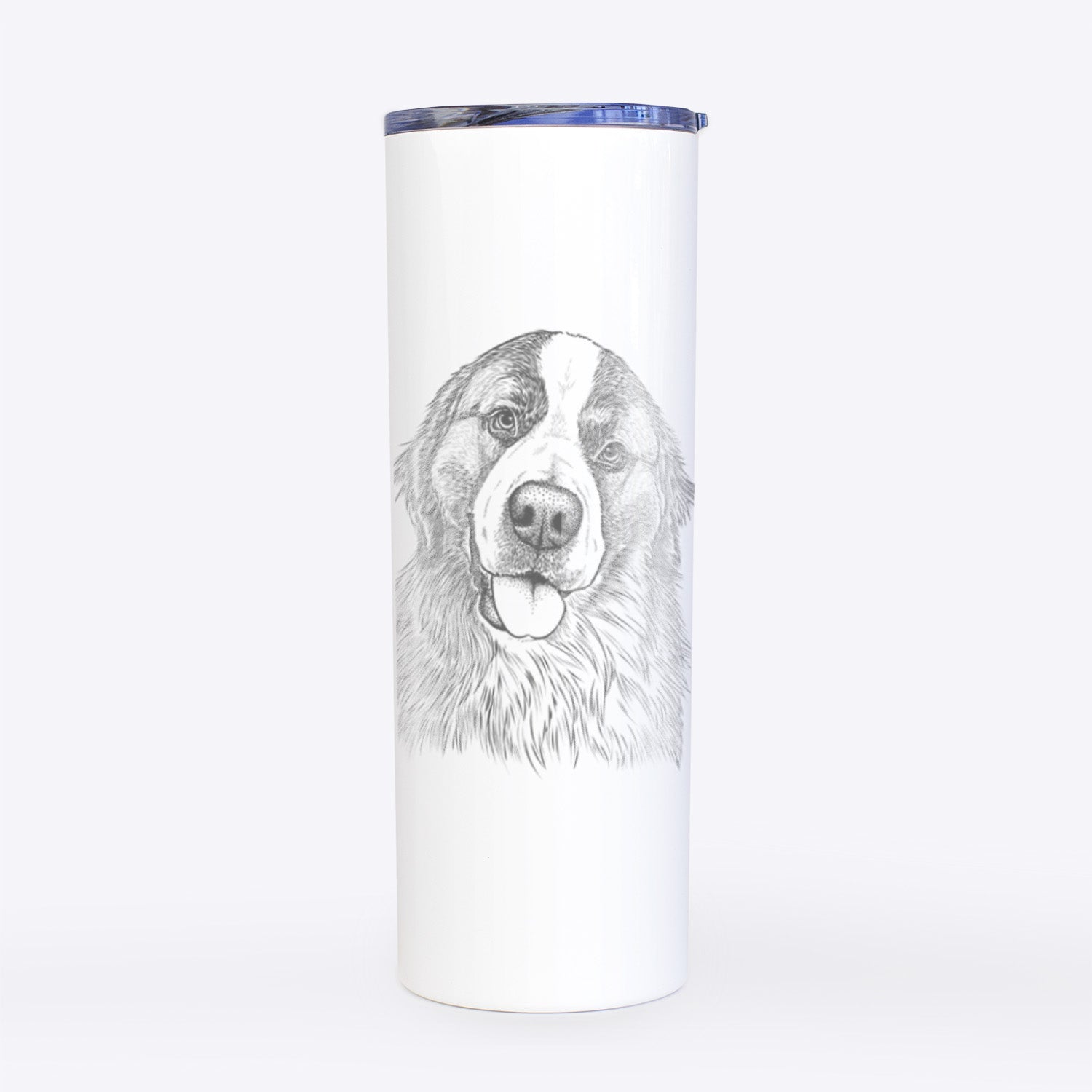 Walter the Bernese Mountain Dog Mix - 20oz Skinny Tumbler