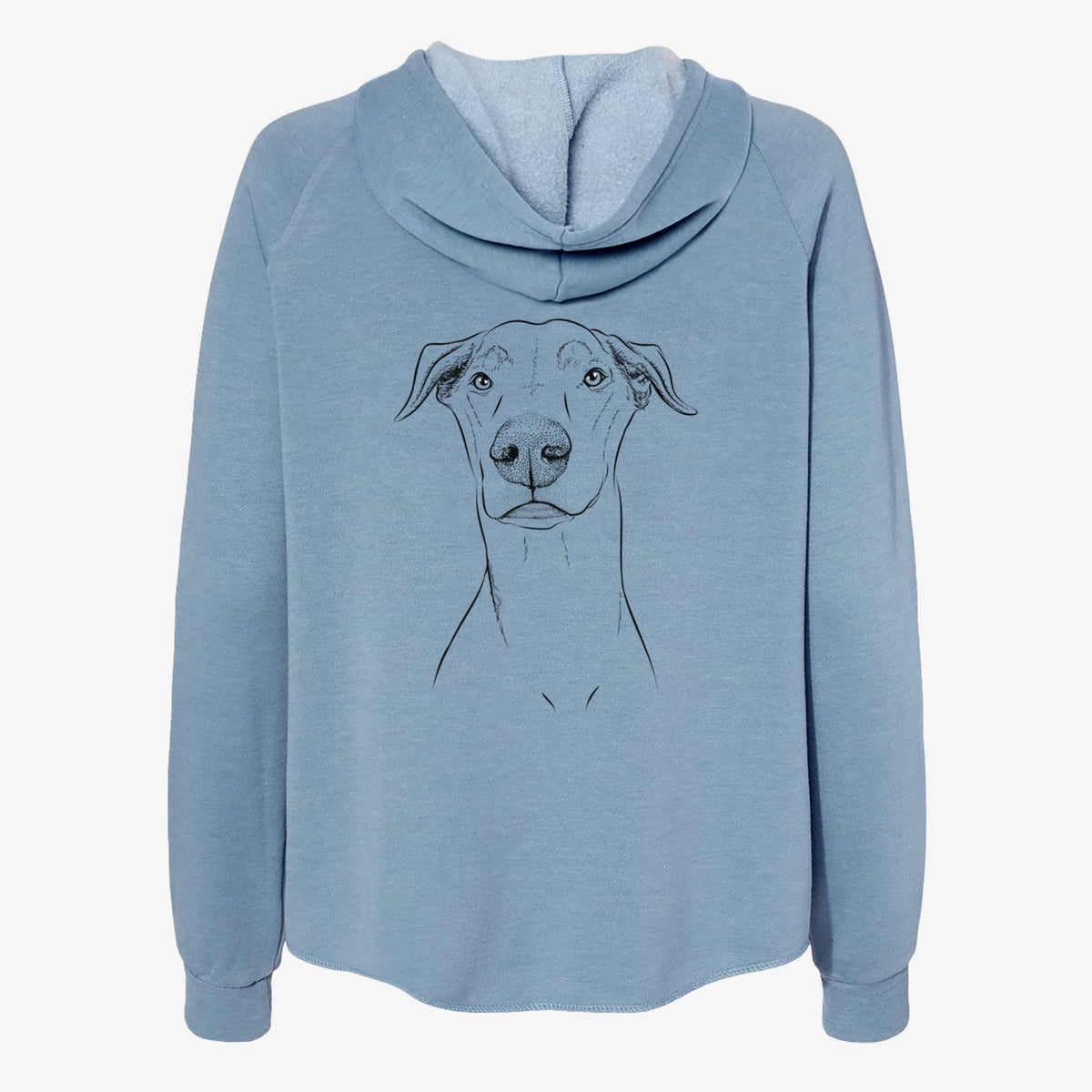 Walter the White Doberman Rescue - Women's Cali Wave Zip-Up Sweatshirt