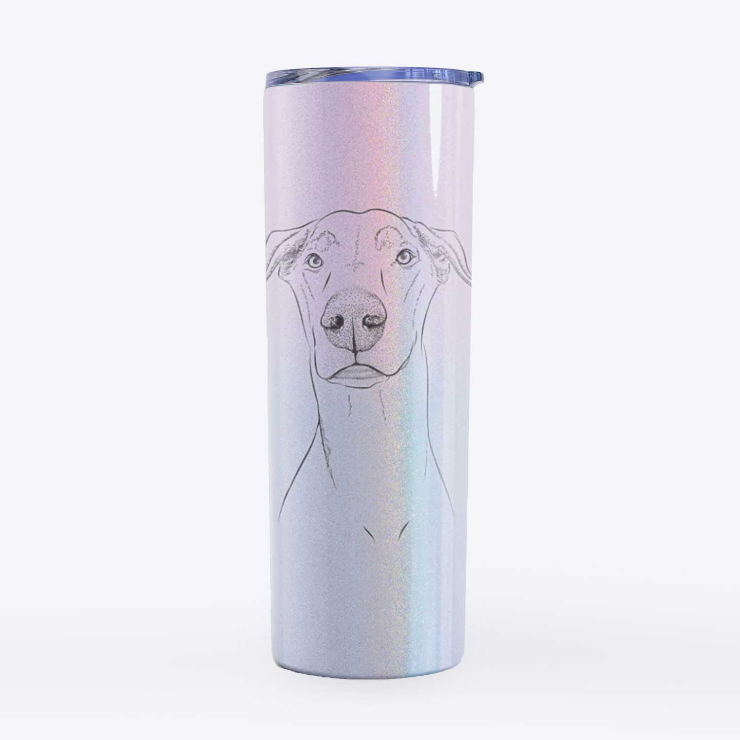 Walter the White Doberman Rescue - 20oz Skinny Tumbler