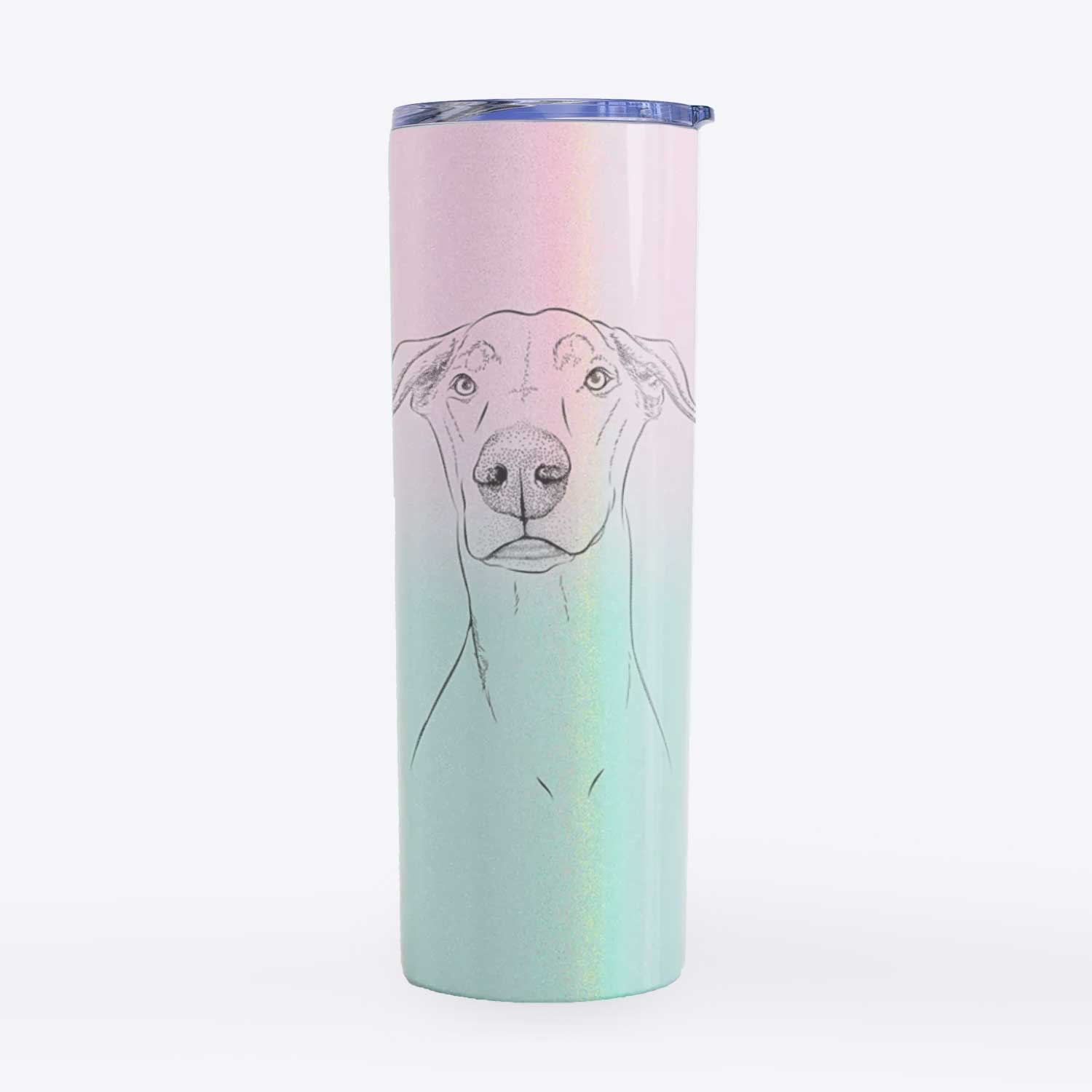 Walter the White Doberman Rescue - 20oz Skinny Tumbler