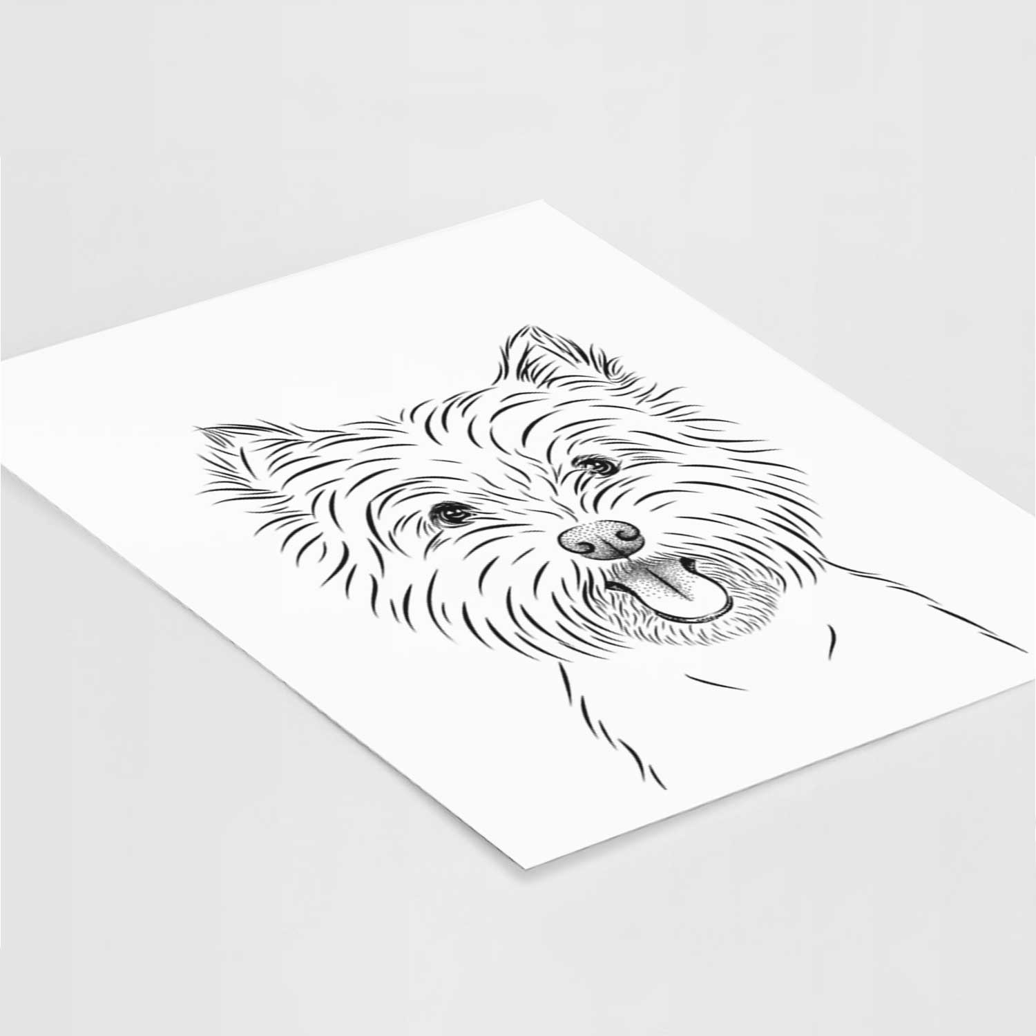 Welma the West Highland Terrier Art Print