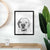 Wendy the Saint Bernard Art Print