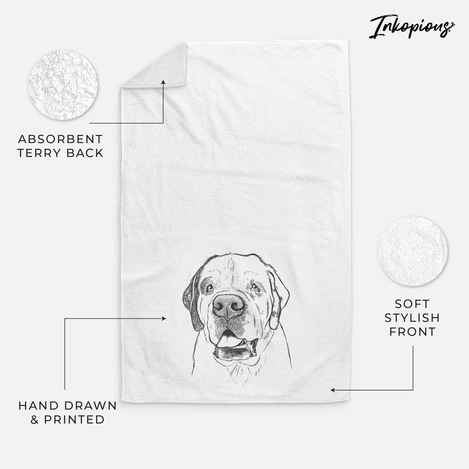 Wendy the Saint Bernard Decorative Hand Towel