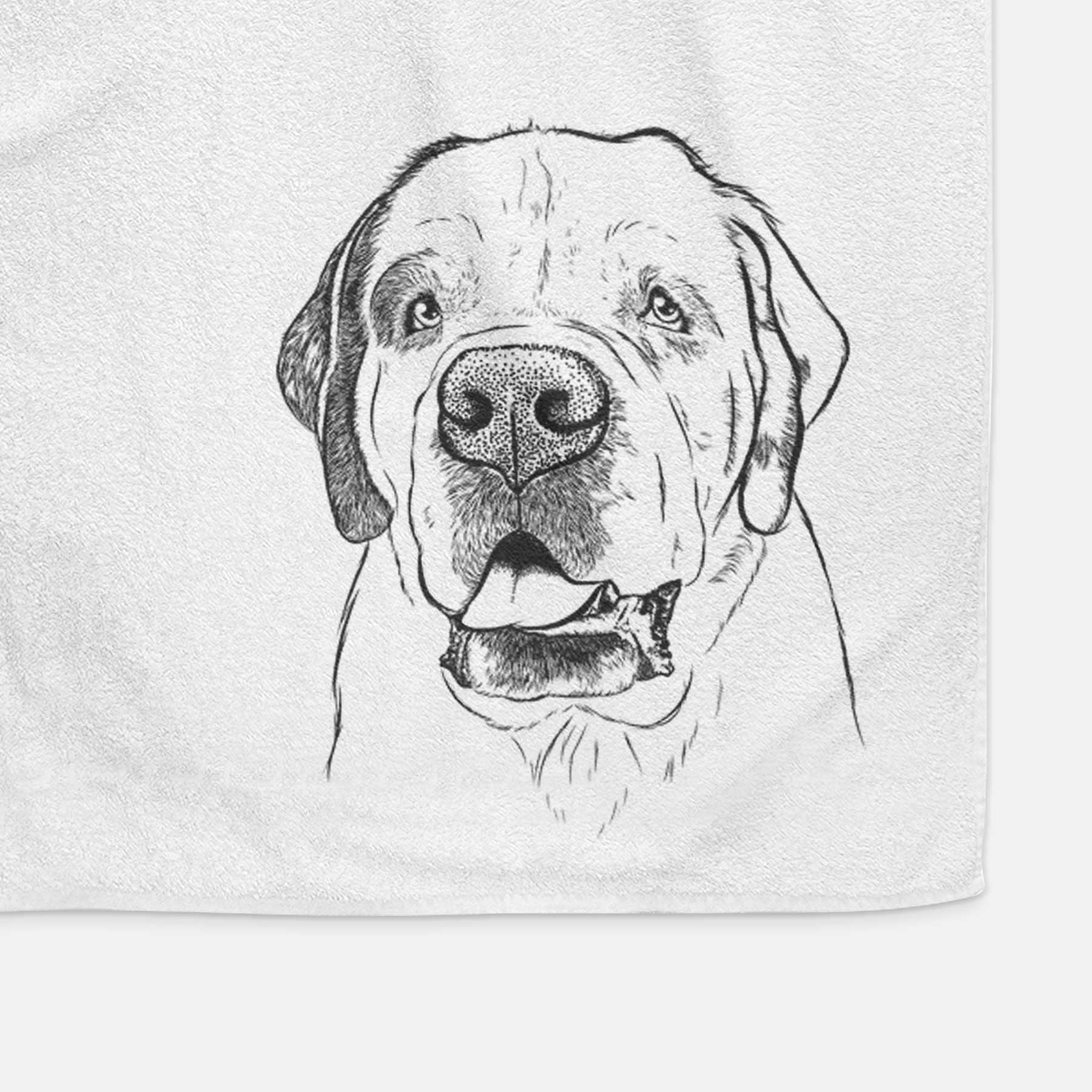 Wendy the Saint Bernard Decorative Hand Towel