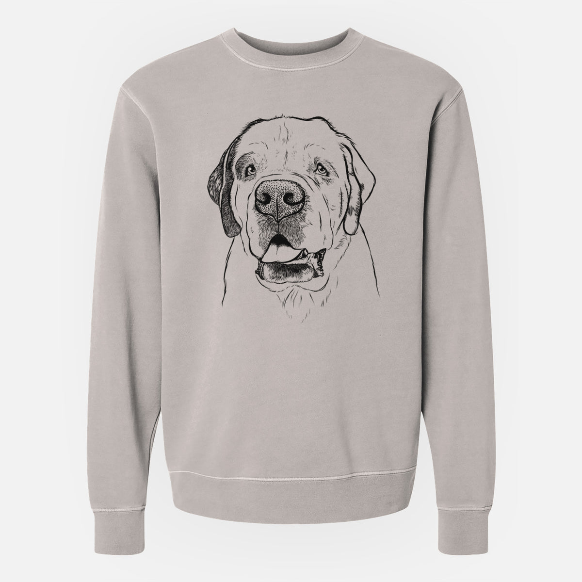 Bare Wendy the Saint Bernard - Unisex Pigment Dyed Crew Sweatshirt