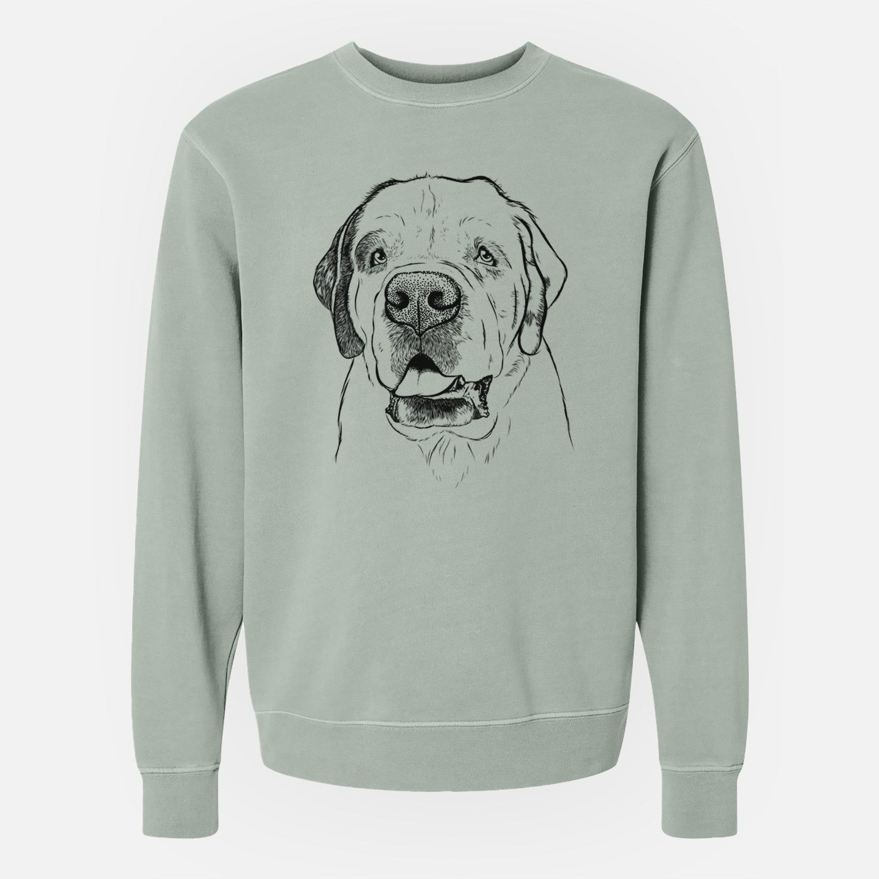 Bare Wendy the Saint Bernard - Unisex Pigment Dyed Crew Sweatshirt