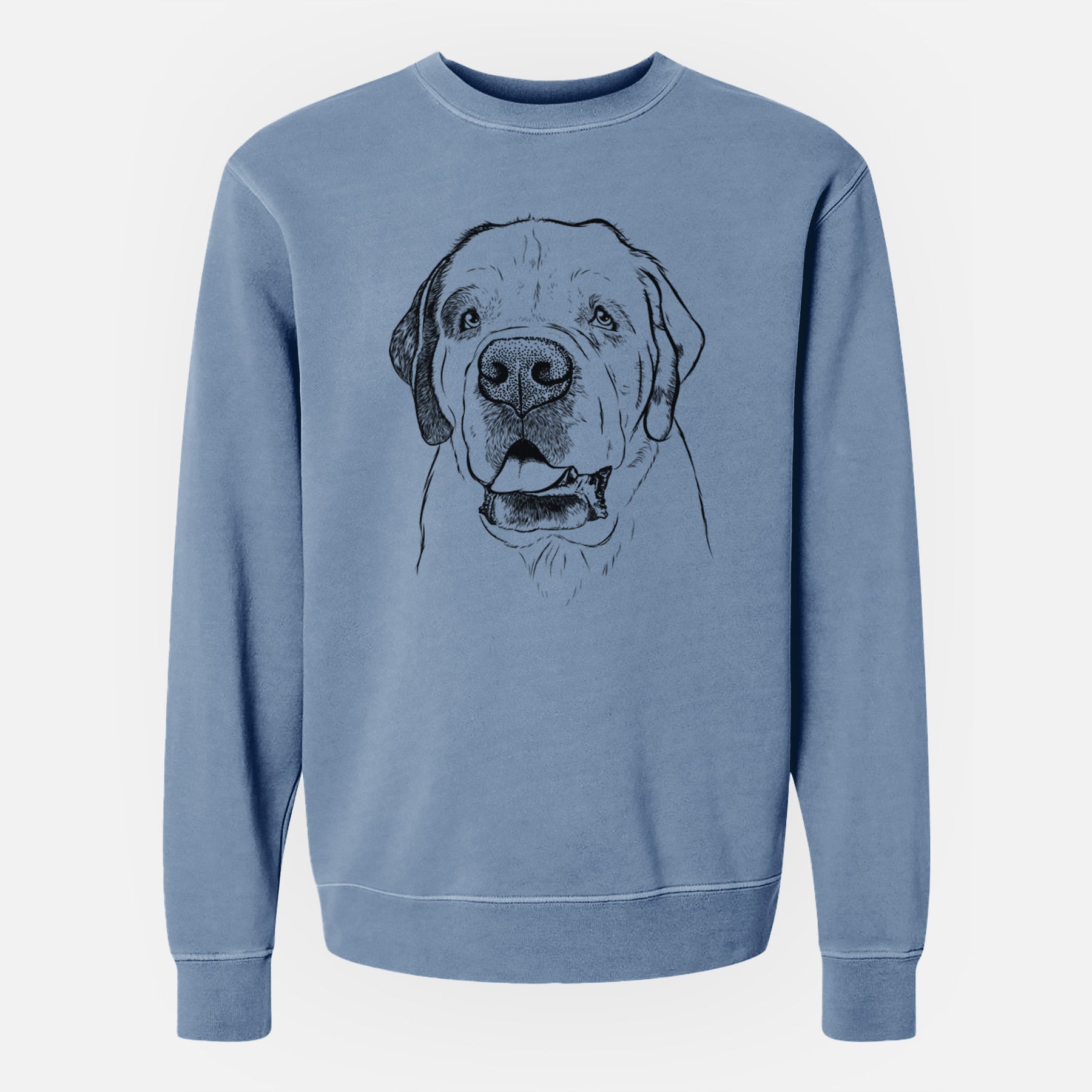 Bare Wendy the Saint Bernard - Unisex Pigment Dyed Crew Sweatshirt