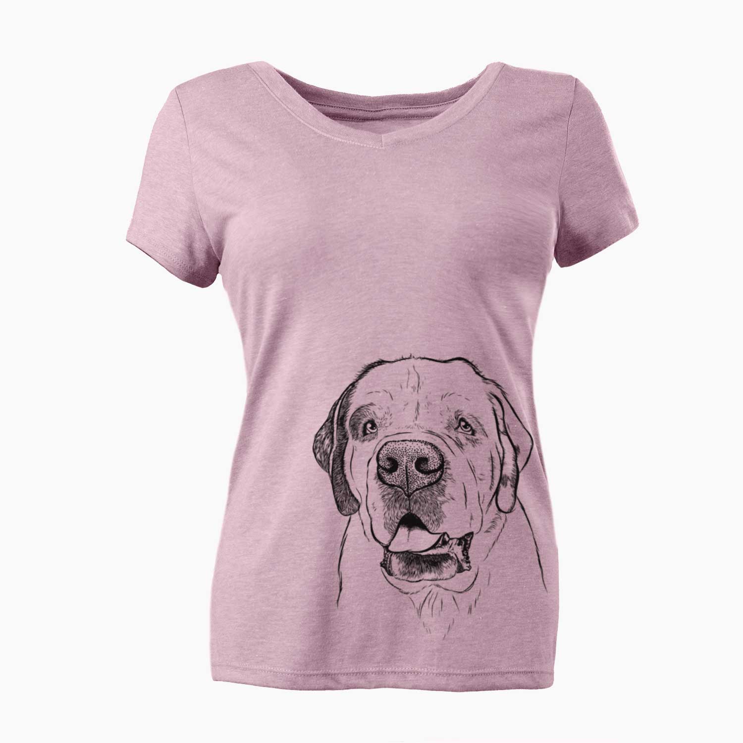 Bare Wendy the Saint Bernard - Women's V-neck Shirt