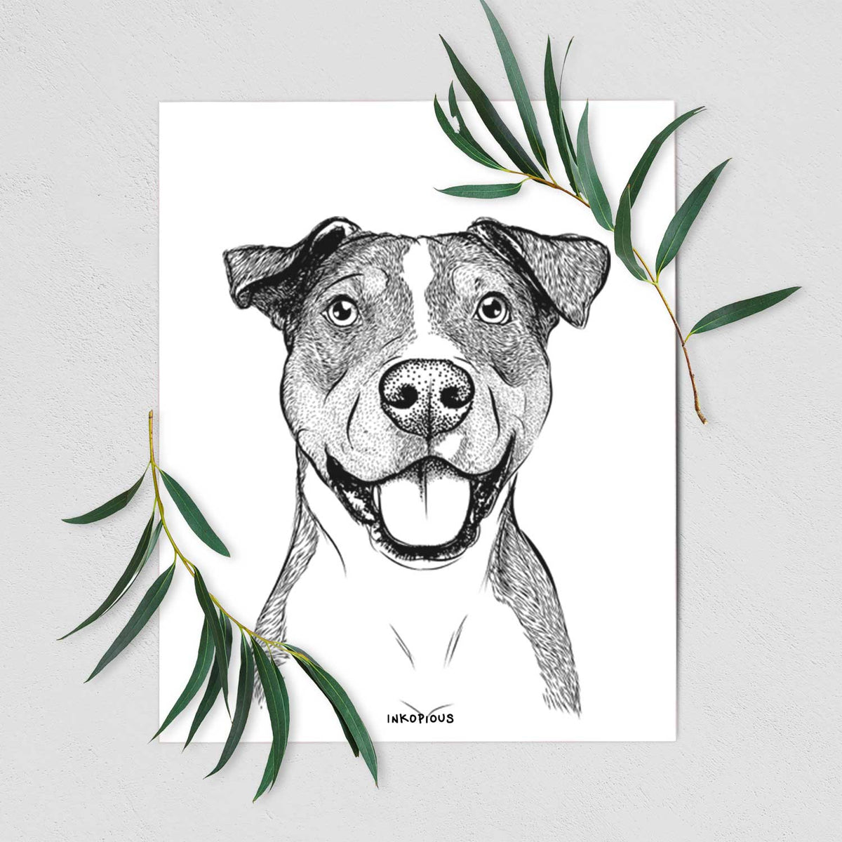 Wendy the Mixed Breed Art Print