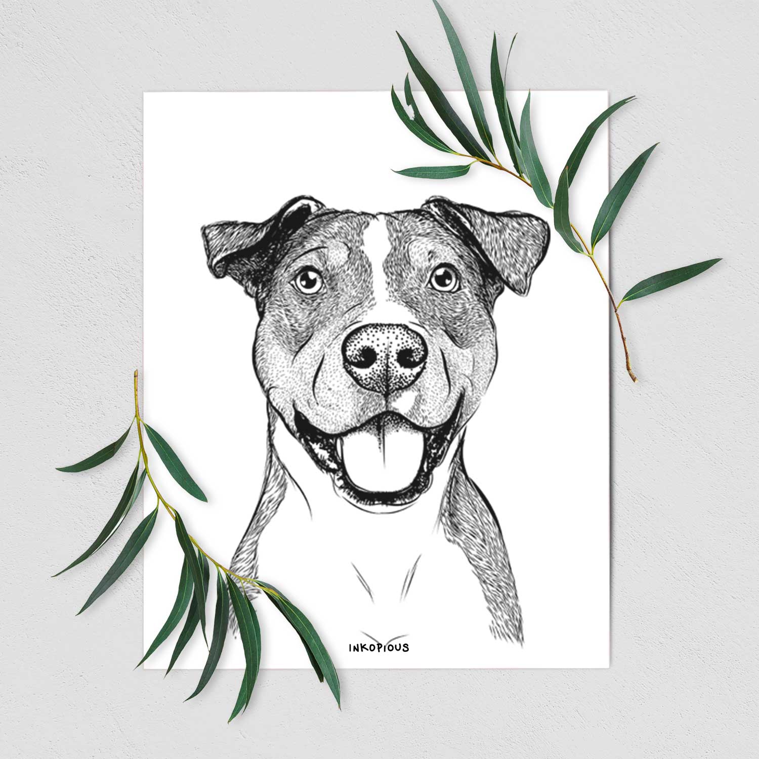 Wendy the Mixed Breed Art Print