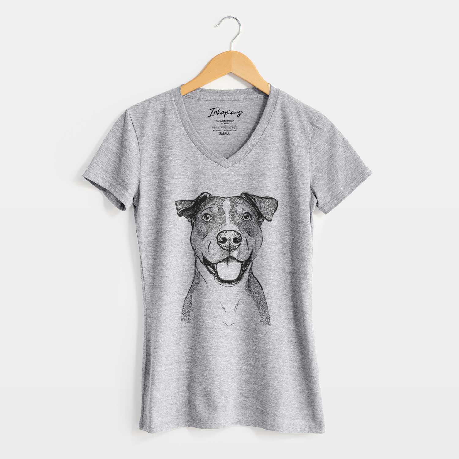 Bare Wendy the Mixed Breed - Women's V-neck Shirt