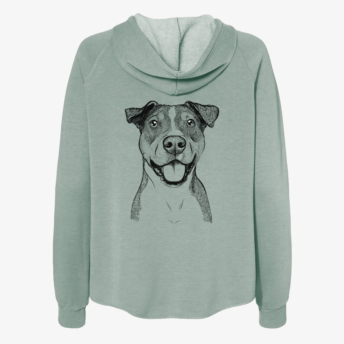 Wendy the Mixed Breed - Women's Cali Wave Zip-Up Sweatshirt