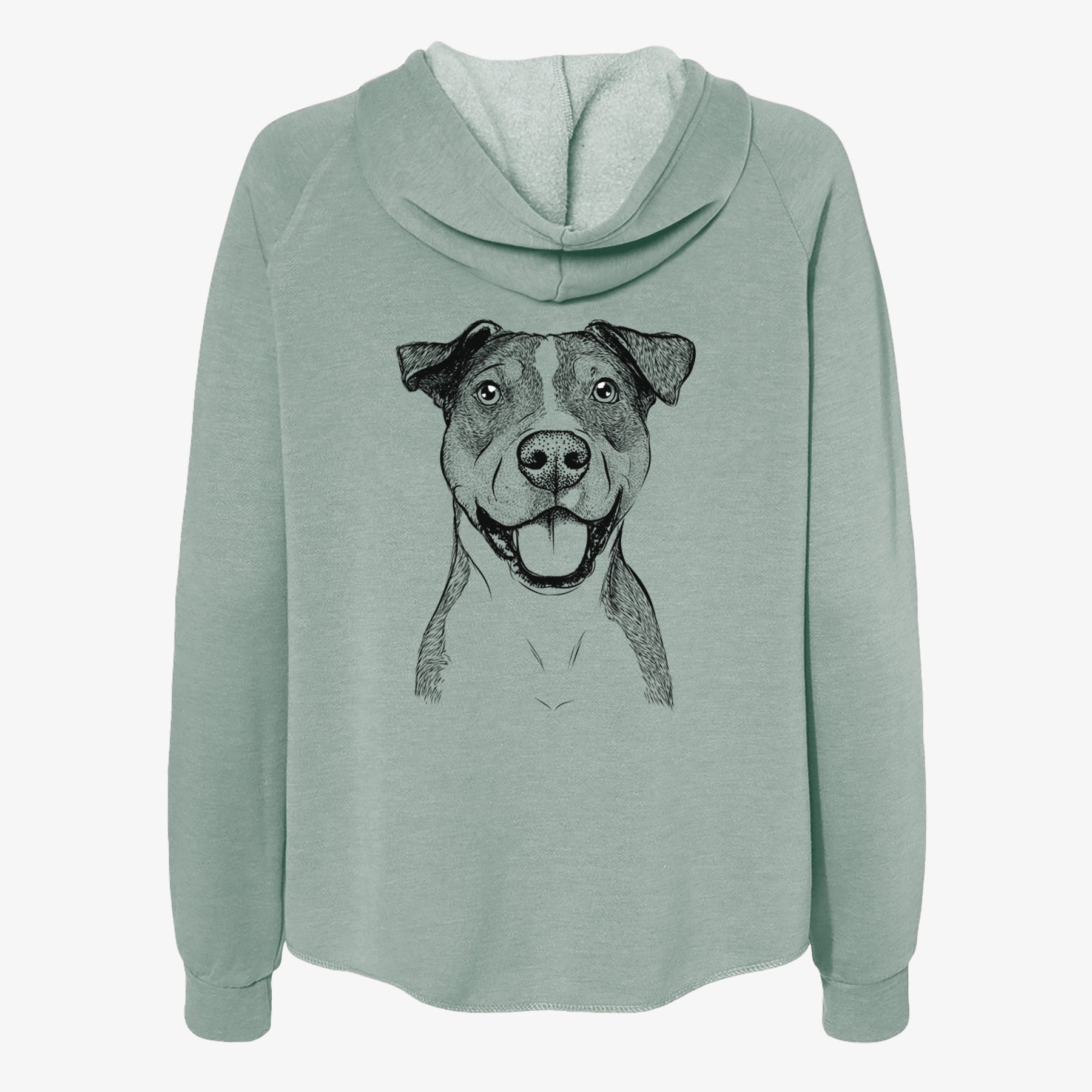 Wendy the Mixed Breed - Women's Cali Wave Zip-Up Sweatshirt