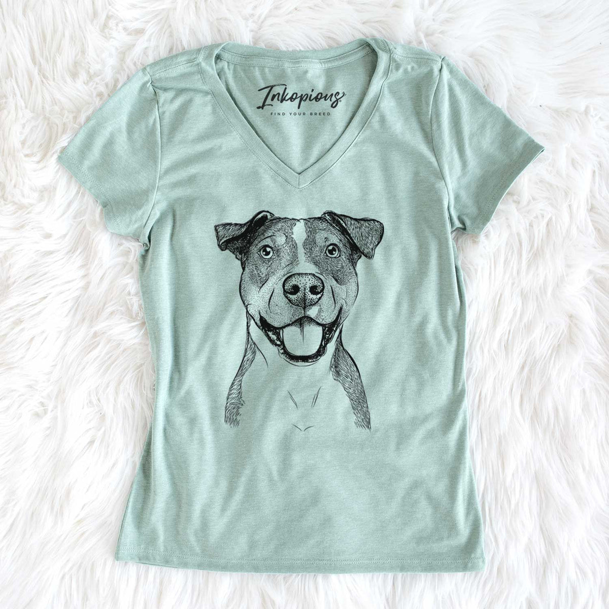 Bare Wendy the Mixed Breed - Women&#39;s V-neck Shirt
