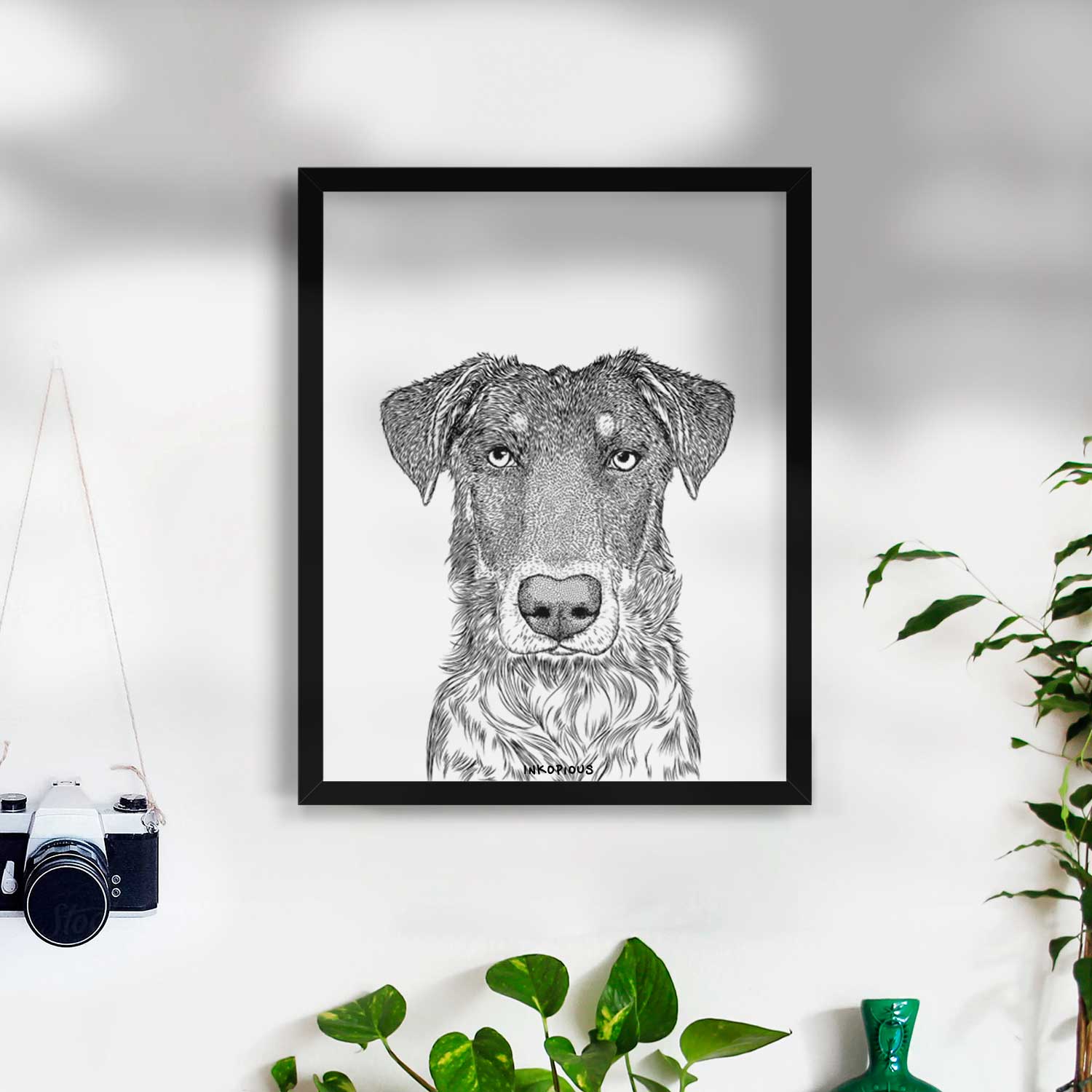 Wesson the Beauceron Art Print