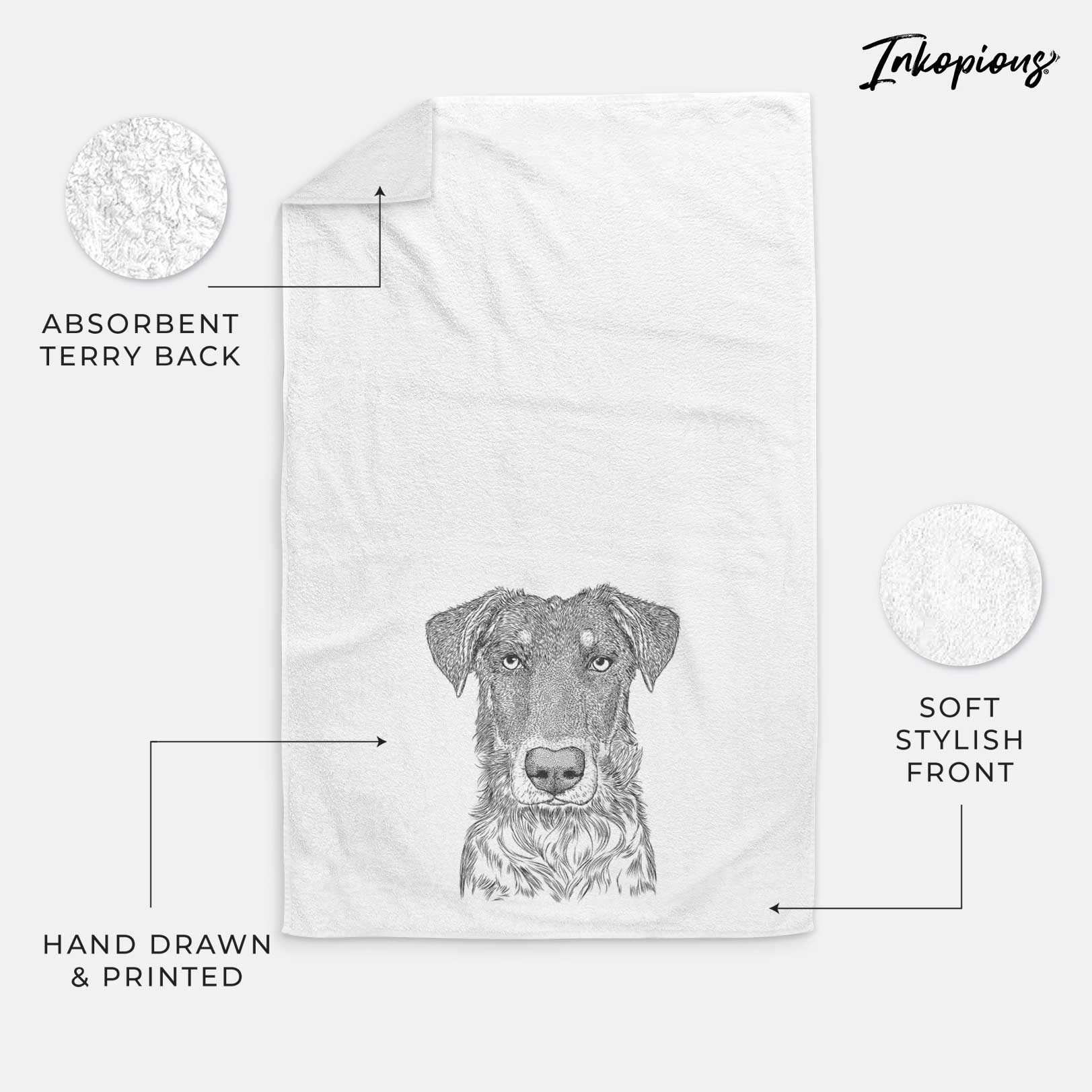 Wesson the Beauceron Decorative Hand Towel