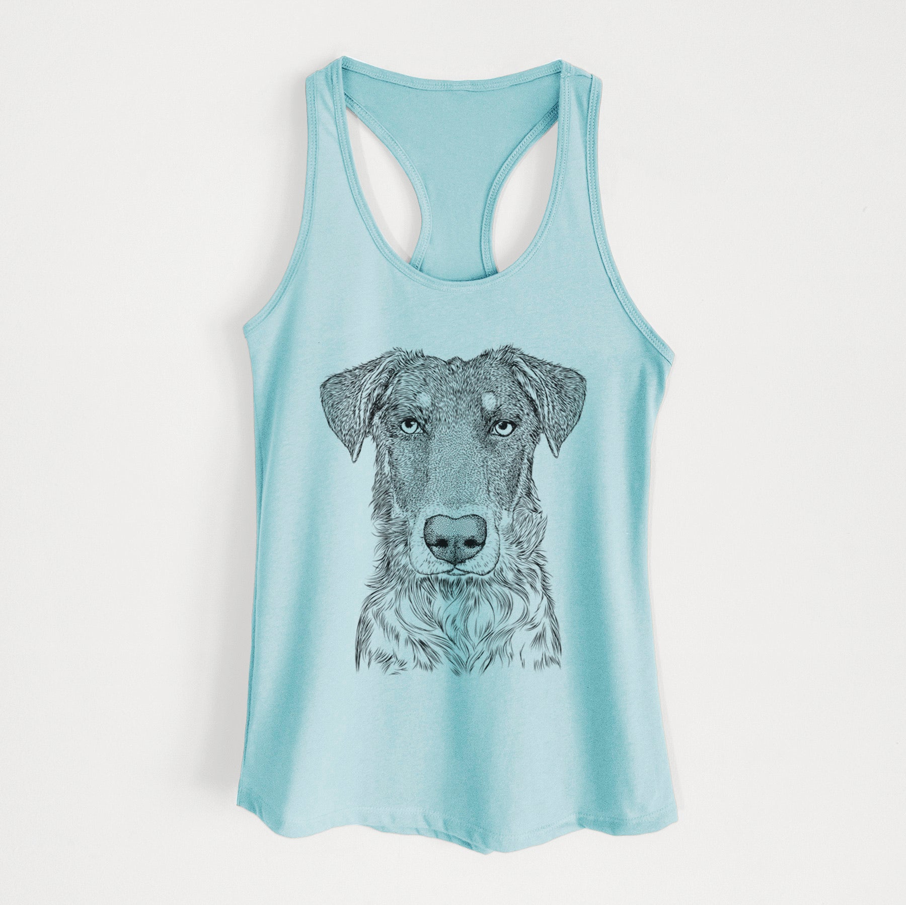 Wesson the Beauceron - Women's Racerback Tanktop