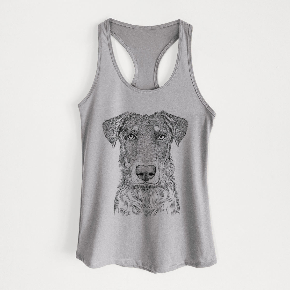 Wesson the Beauceron - Women&#39;s Racerback Tanktop