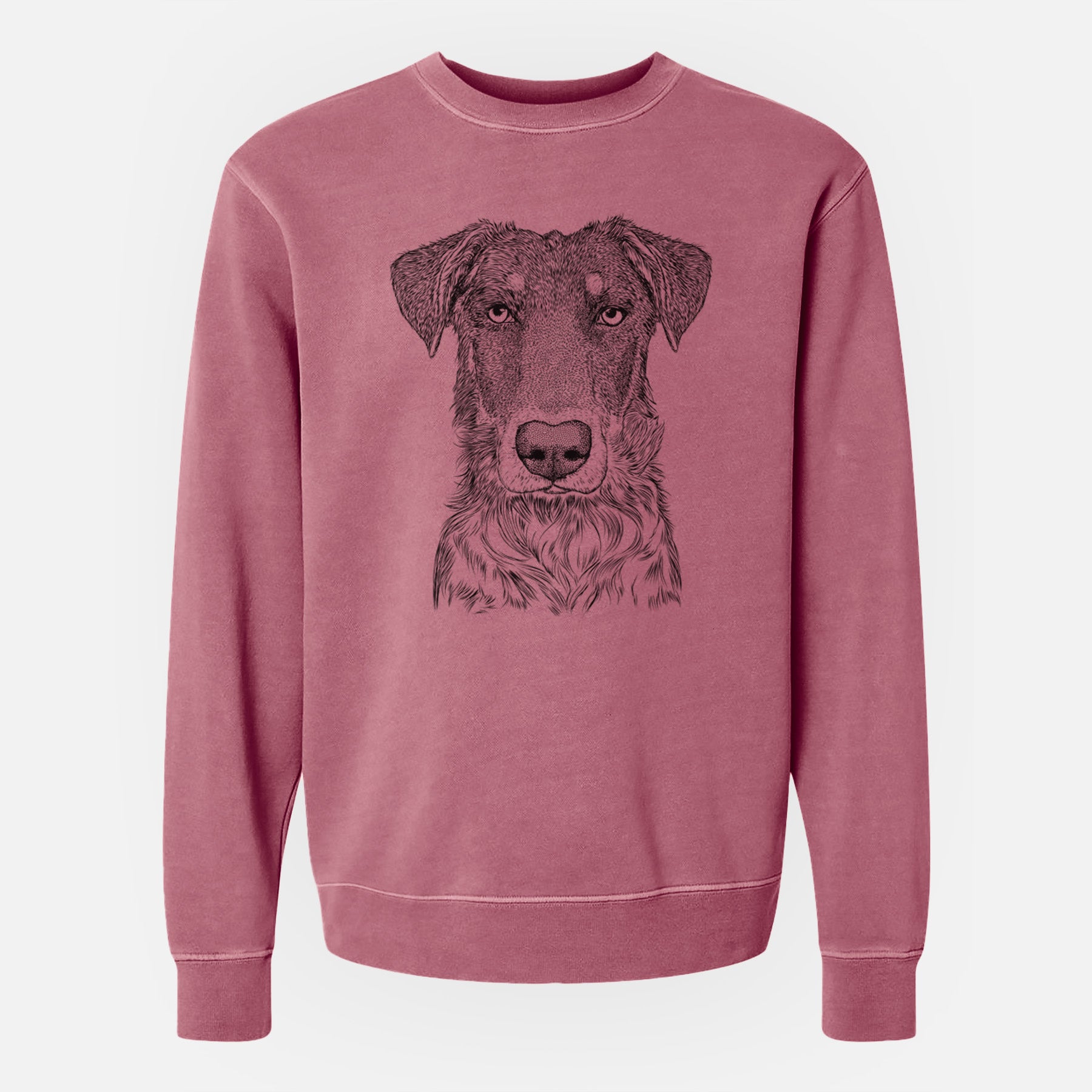 Bare Wesson the Beauceron - Unisex Pigment Dyed Crew Sweatshirt