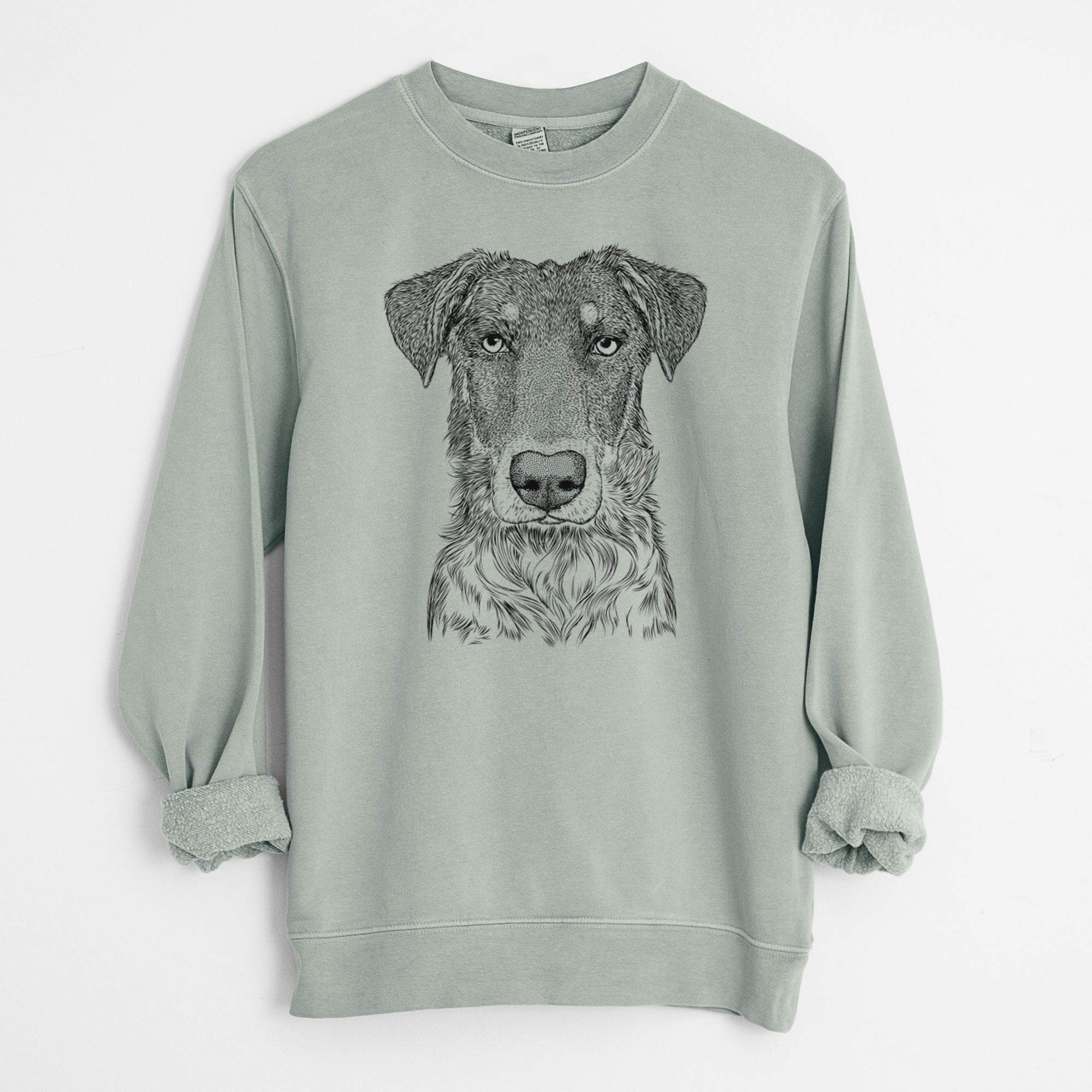 Bare Wesson the Beauceron - Unisex Pigment Dyed Crew Sweatshirt