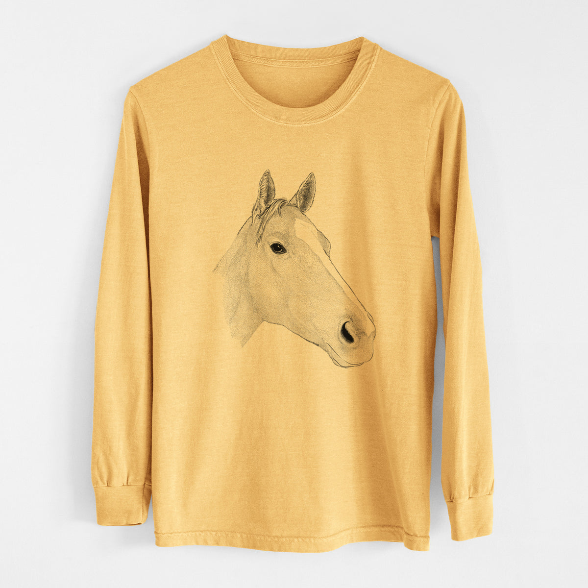 Bare Westley the Horse - Heavyweight 100% Cotton Long Sleeve