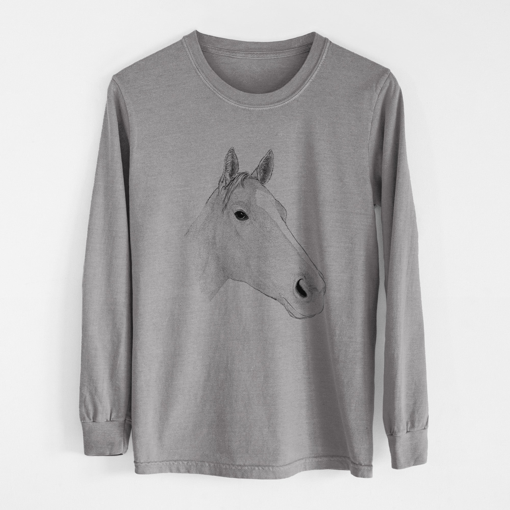 Bare Westley the Horse - Heavyweight 100% Cotton Long Sleeve