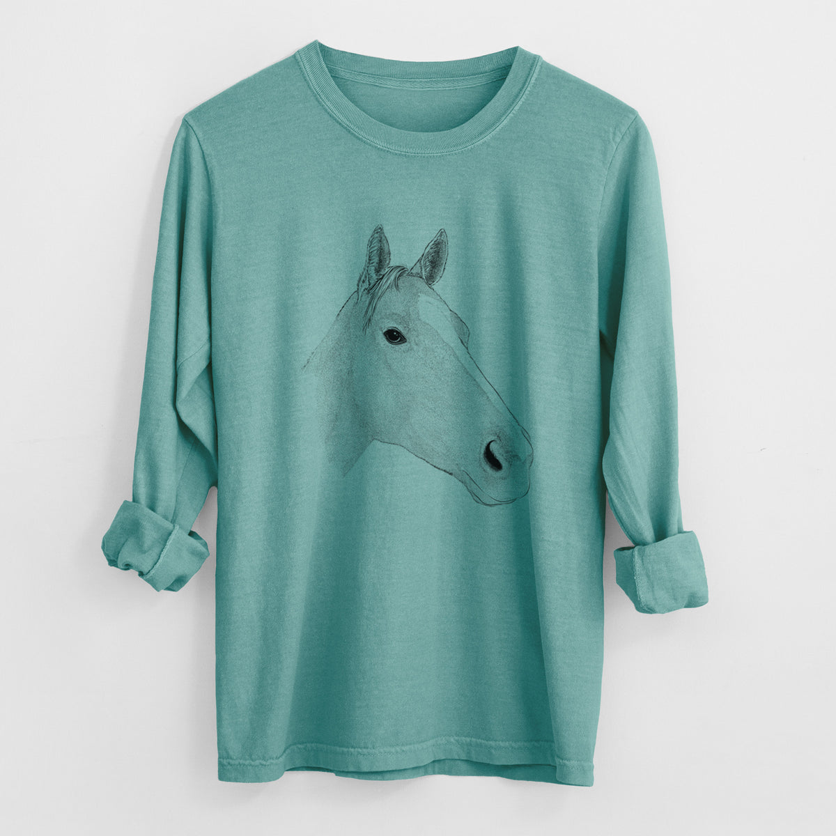 Bare Westley the Horse - Heavyweight 100% Cotton Long Sleeve