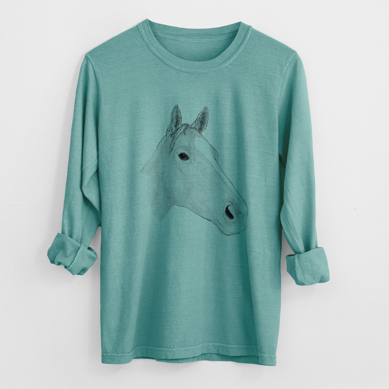 Bare Westley the Horse - Heavyweight 100% Cotton Long Sleeve