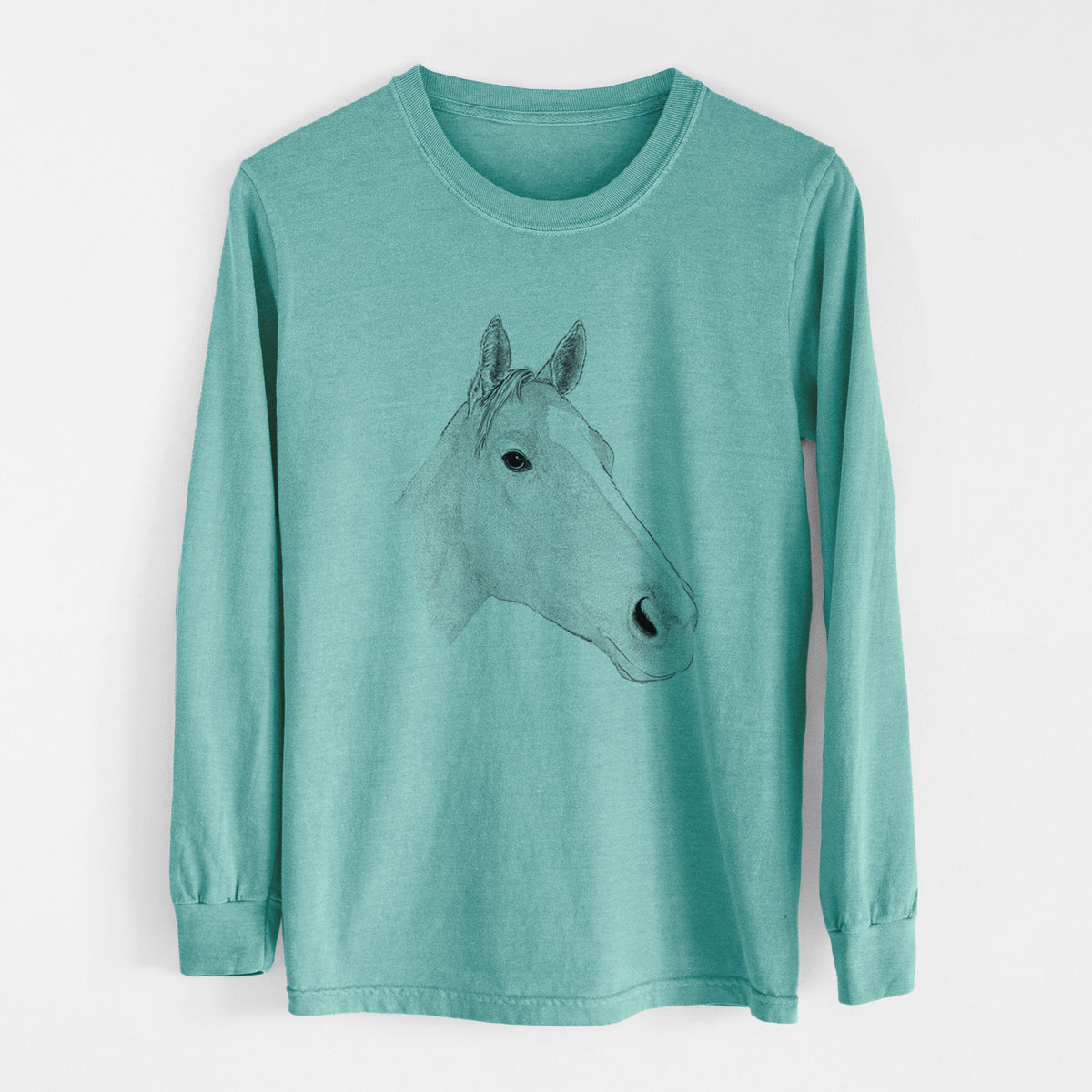 Bare Westley the Horse - Heavyweight 100% Cotton Long Sleeve