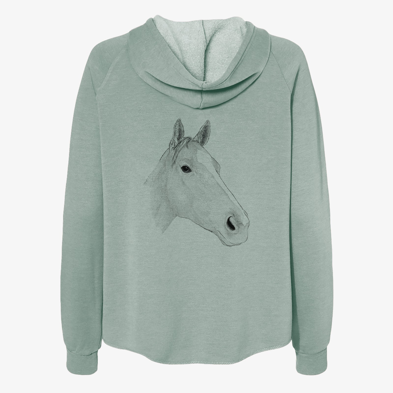Westley the Horse - Women's Cali Wave Zip-Up Sweatshirt
