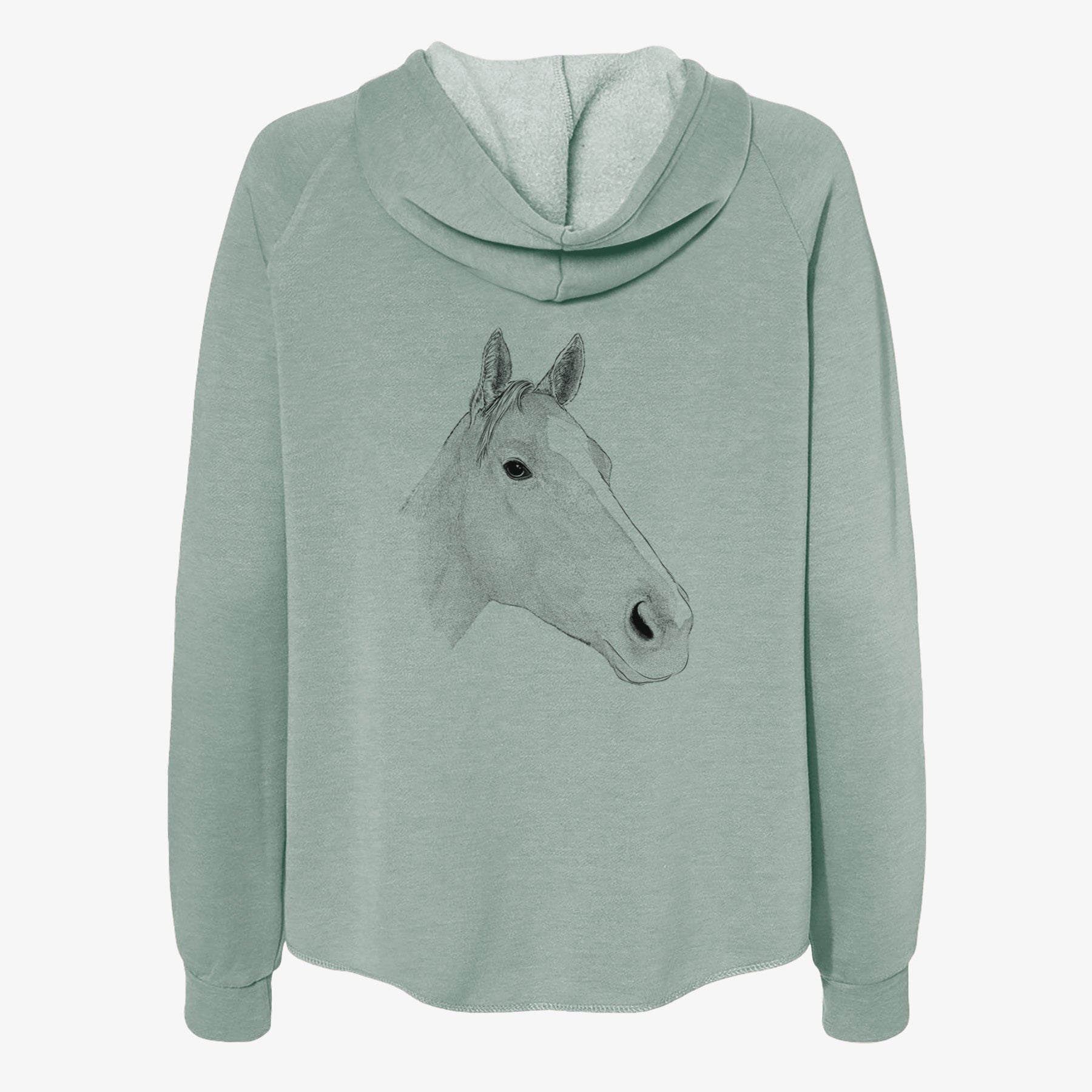 Westley the Horse - Women's Cali Wave Zip-Up Sweatshirt