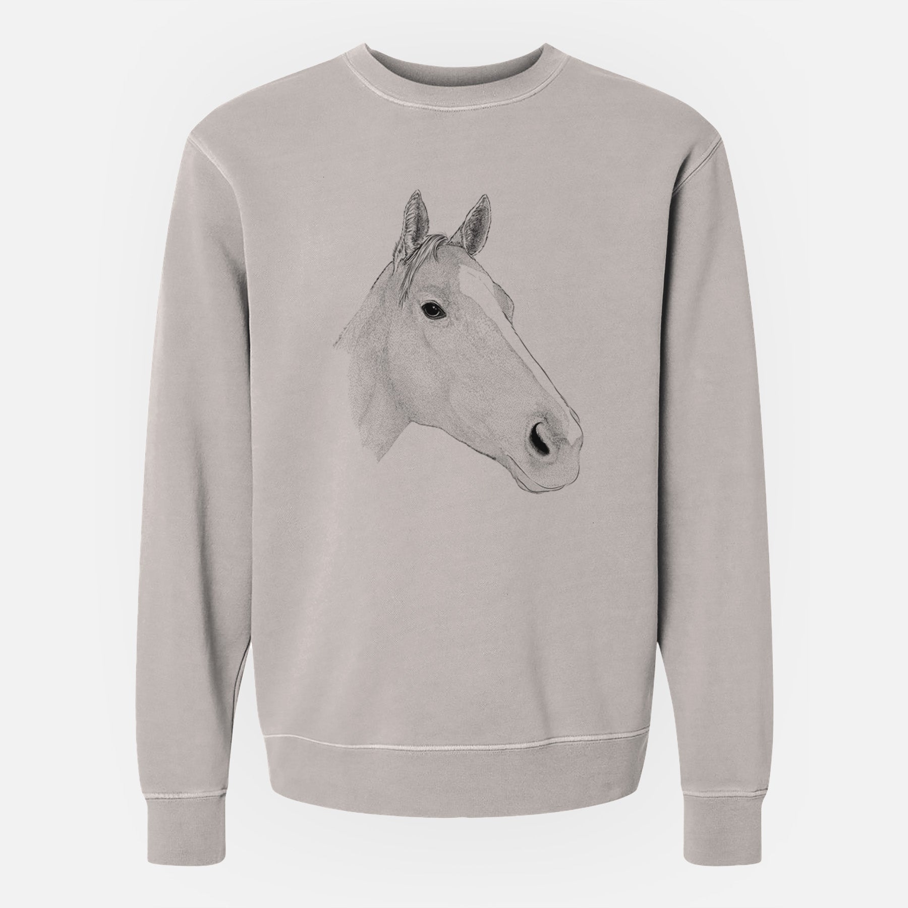 Bare Westley the Horse - Unisex Pigment Dyed Crew Sweatshirt