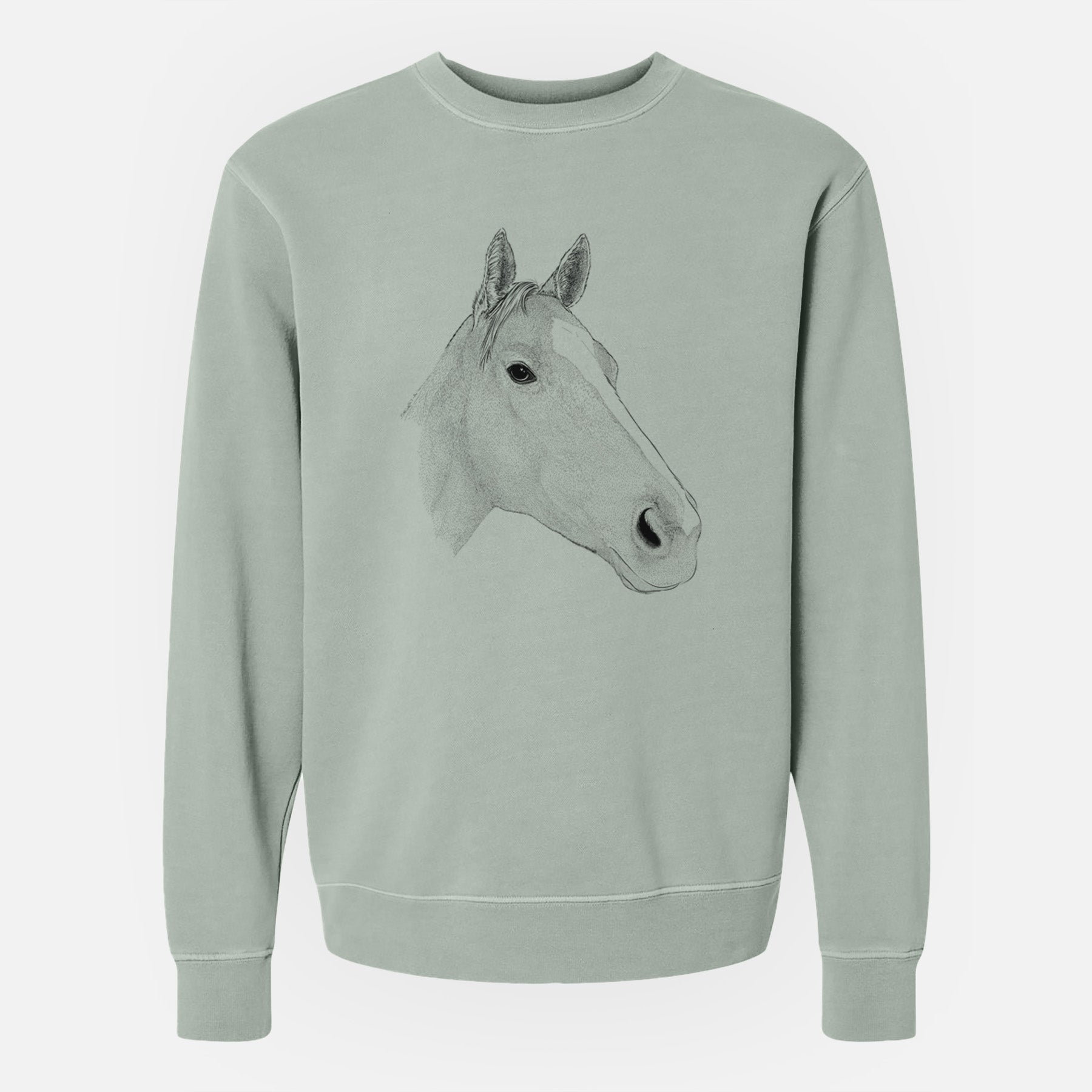 Bare Westley the Horse - Unisex Pigment Dyed Crew Sweatshirt