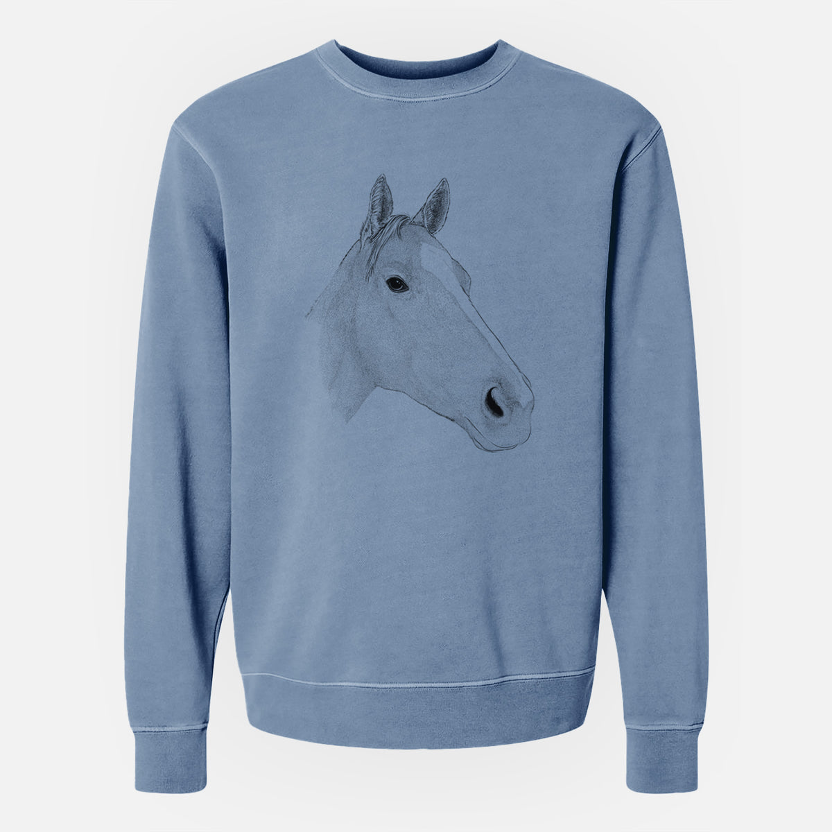 Bare Westley the Horse - Unisex Pigment Dyed Crew Sweatshirt