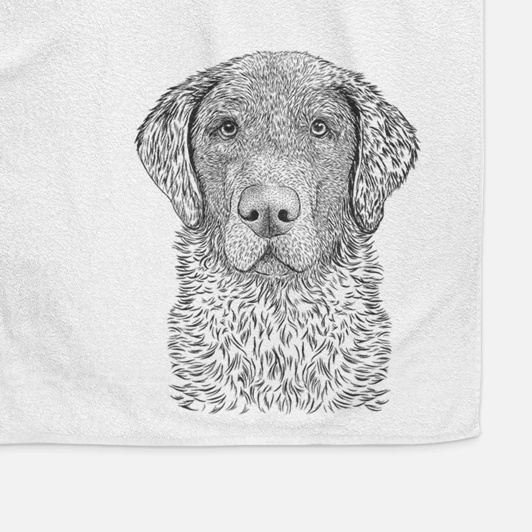 Whiskey the Chocolate Lab Decorative Hand Towel