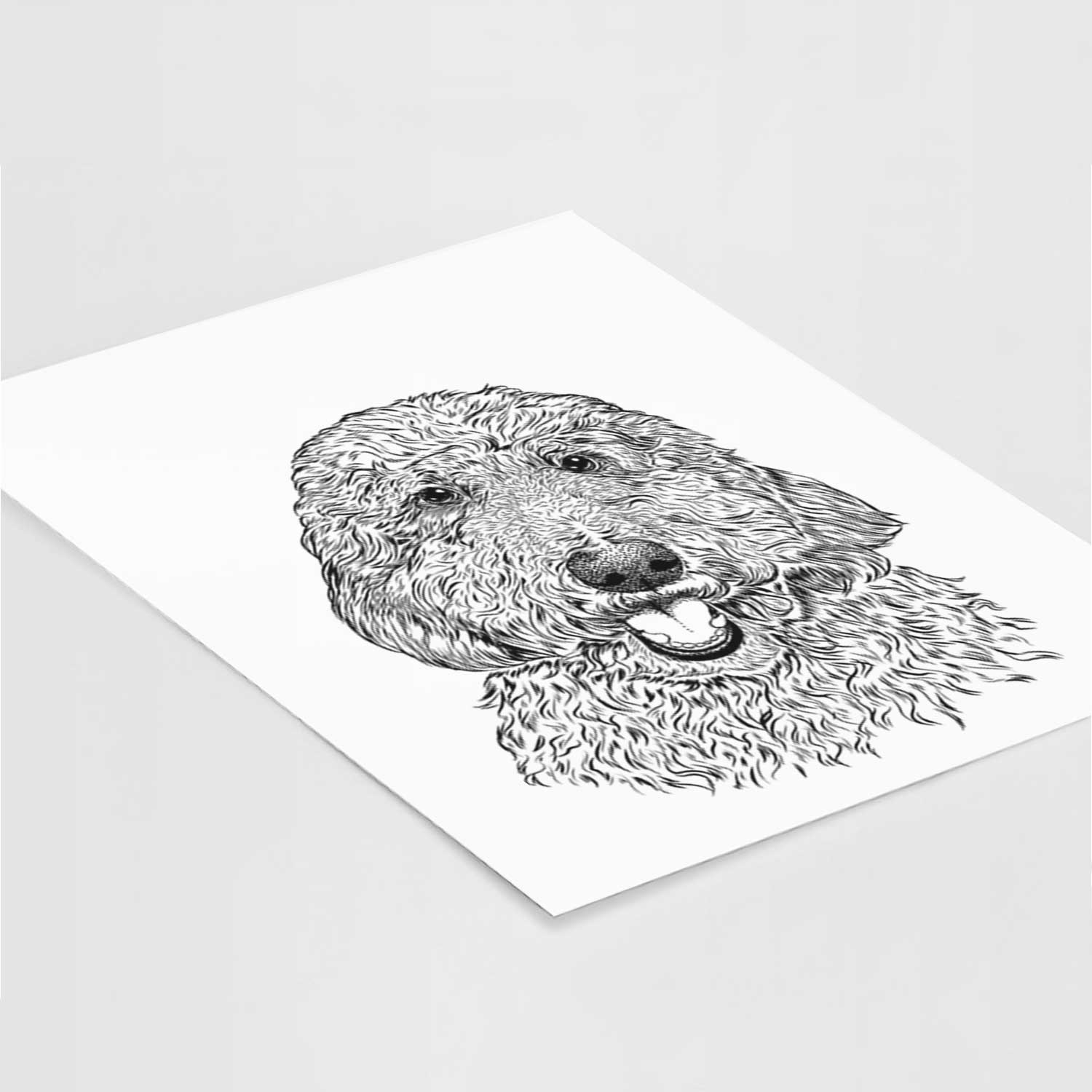 Whisper the Goldendoodle Art Print