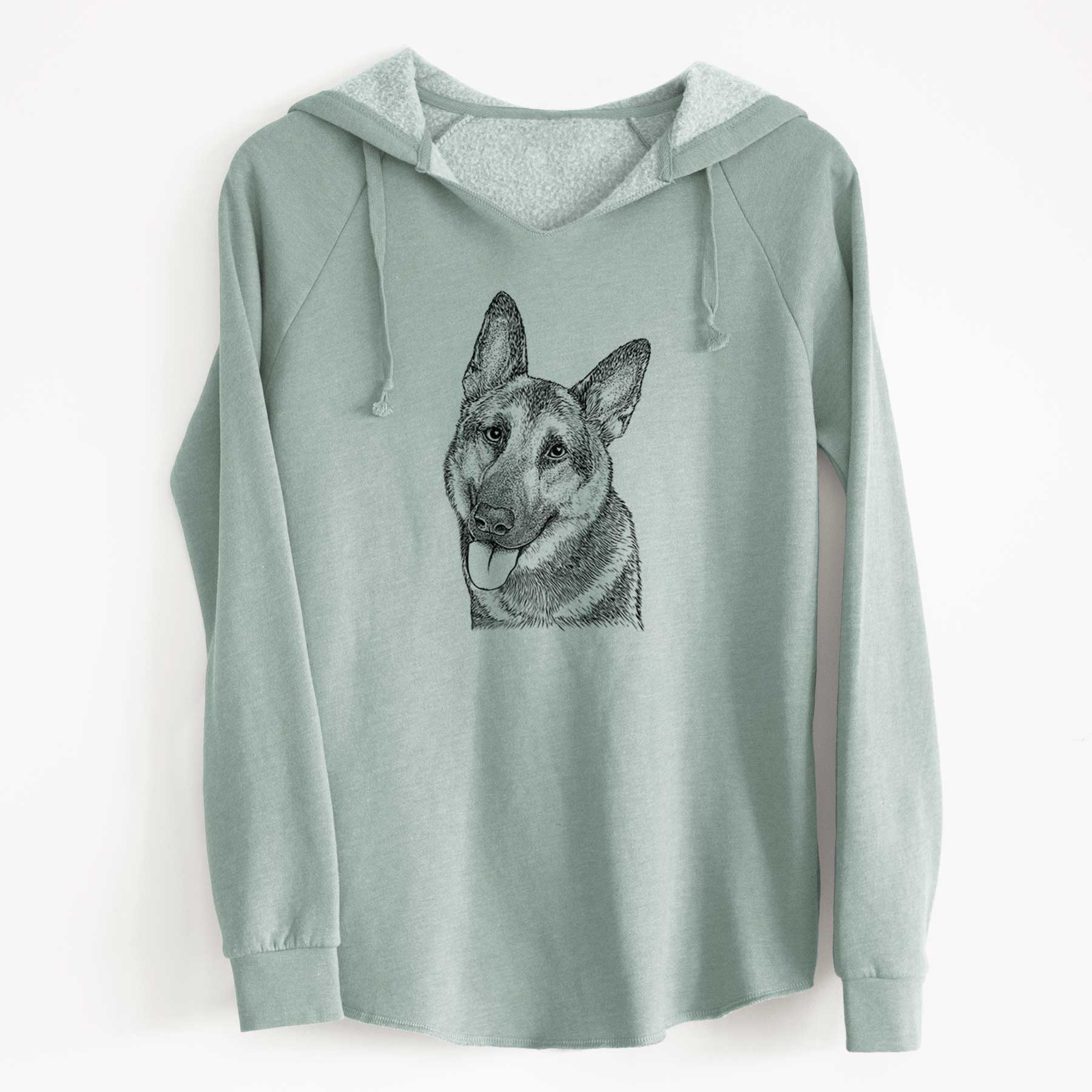 Bare Whitaker the German Shepherd - Cali Wave Hooded Sweatshirt