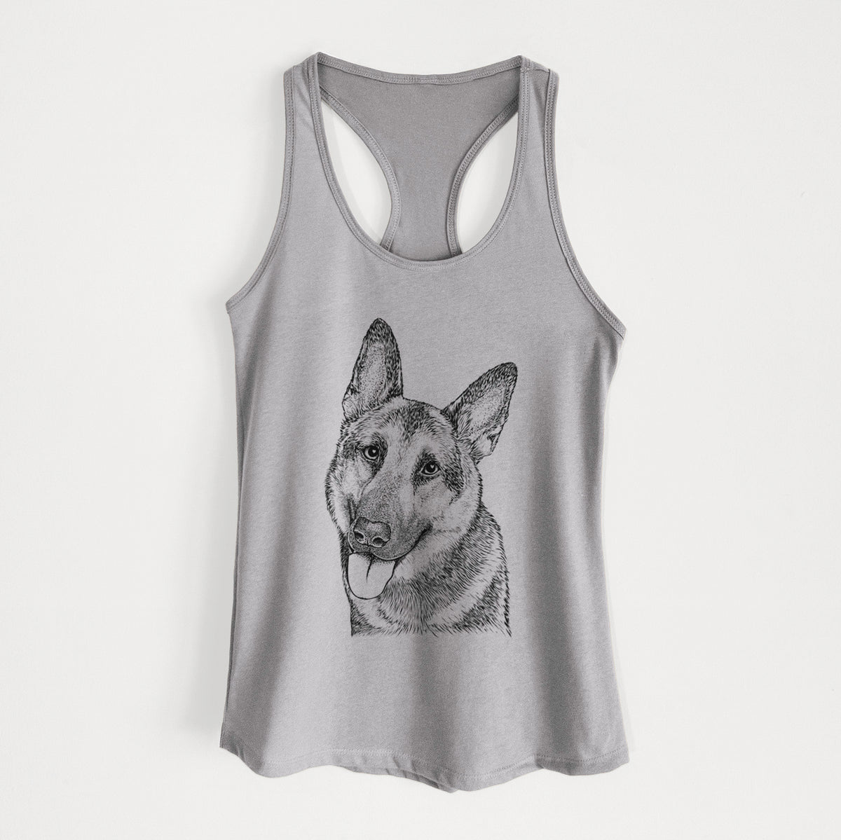 Whitaker the German Shepherd - Women&#39;s Racerback Tanktop