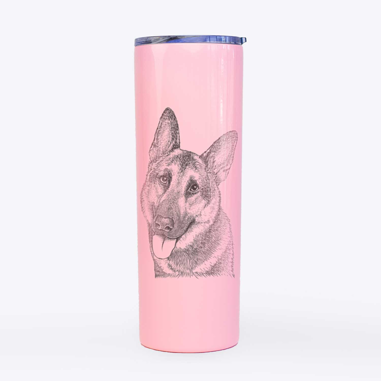 Whitaker the German Shepherd - 20oz Skinny Tumbler