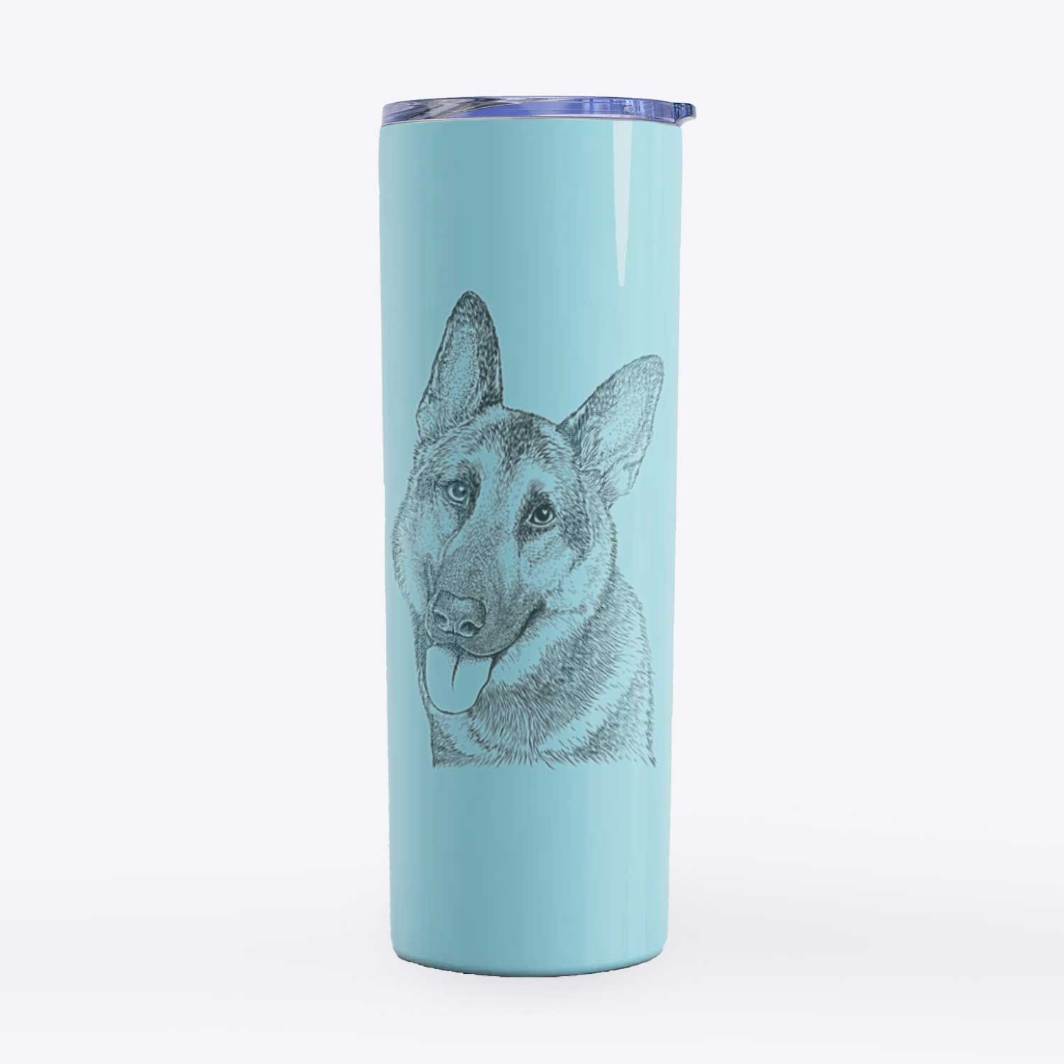 Whitaker the German Shepherd - 20oz Skinny Tumbler