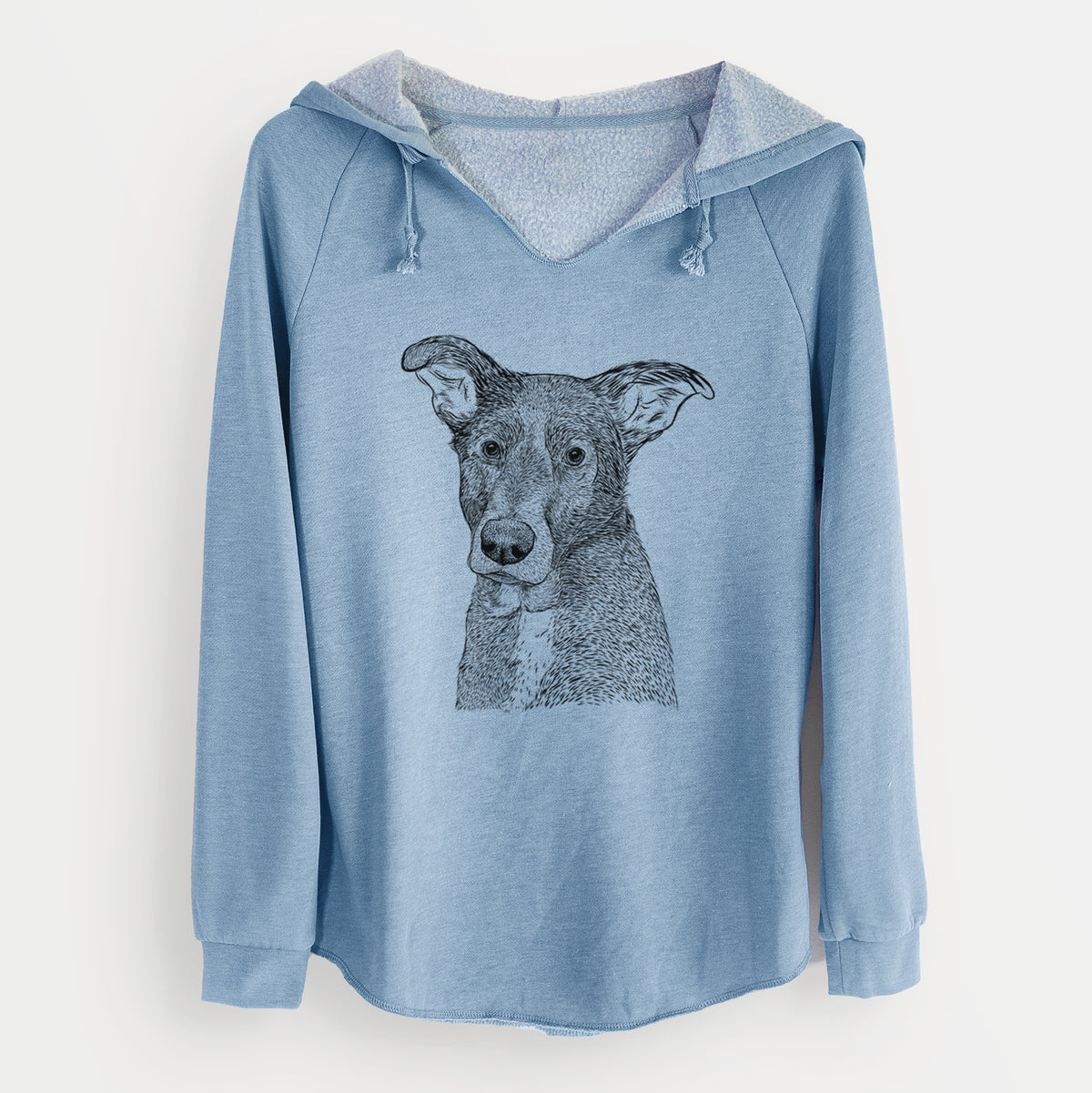 Bare Wilbur the Shepherd Mix - Cali Wave Hooded Sweatshirt