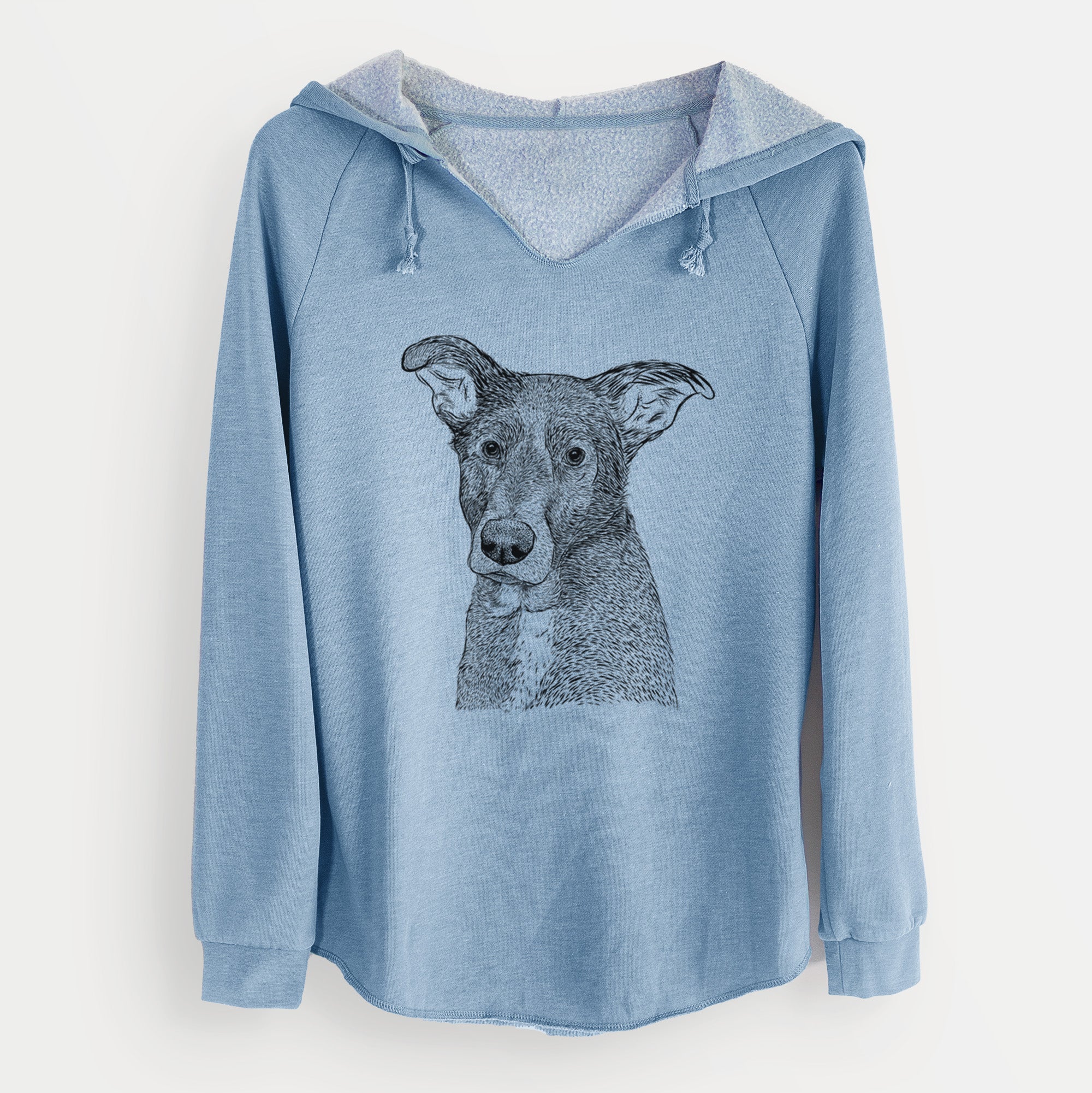 Bare Wilbur the Shepherd Mix - Cali Wave Hooded Sweatshirt
