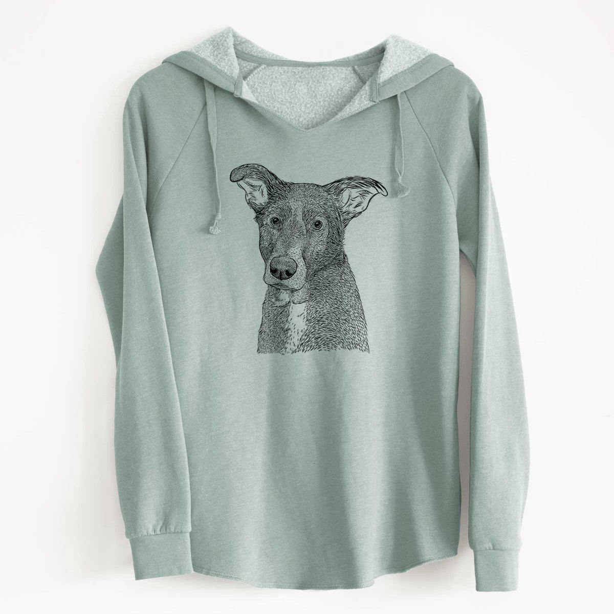 Bare Wilbur the Shepherd Mix - Cali Wave Hooded Sweatshirt