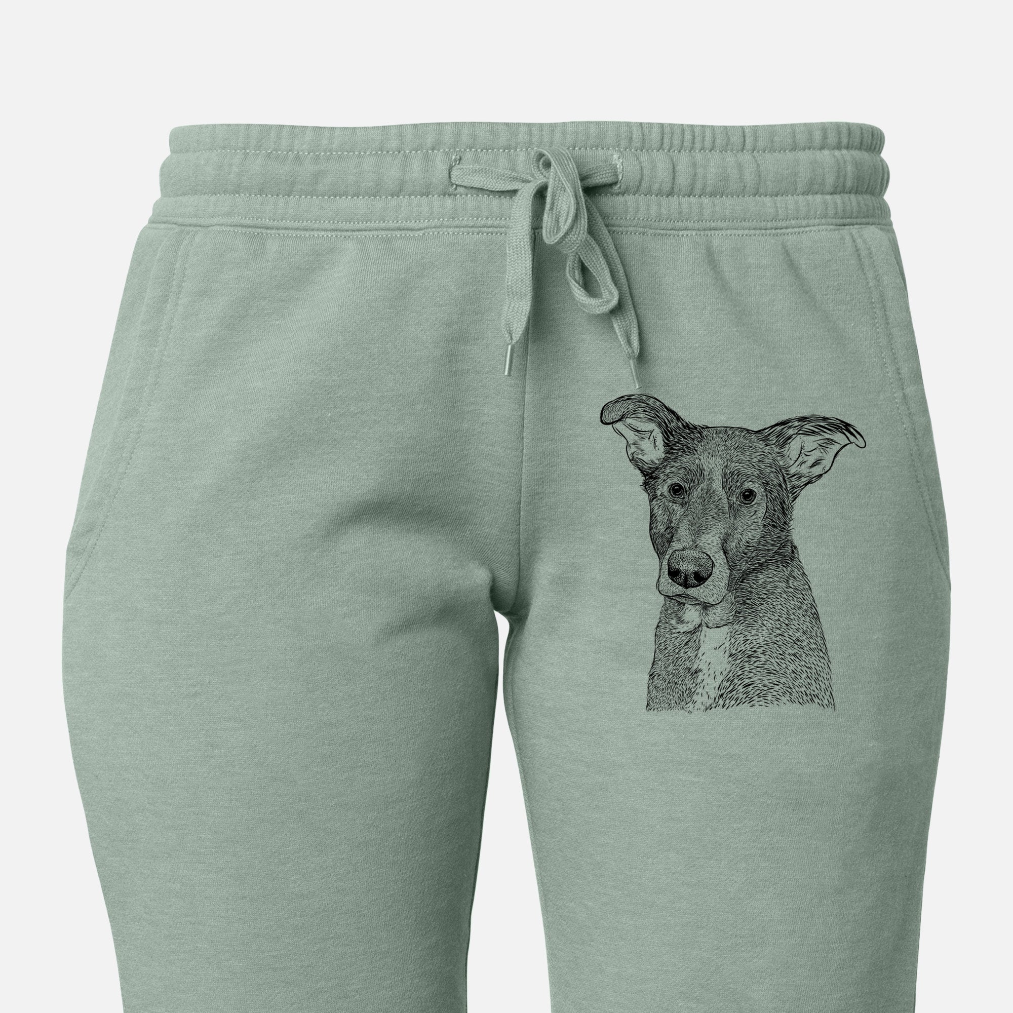 Wilbur the Shepherd Mix - Women's Cali Wave Joggers