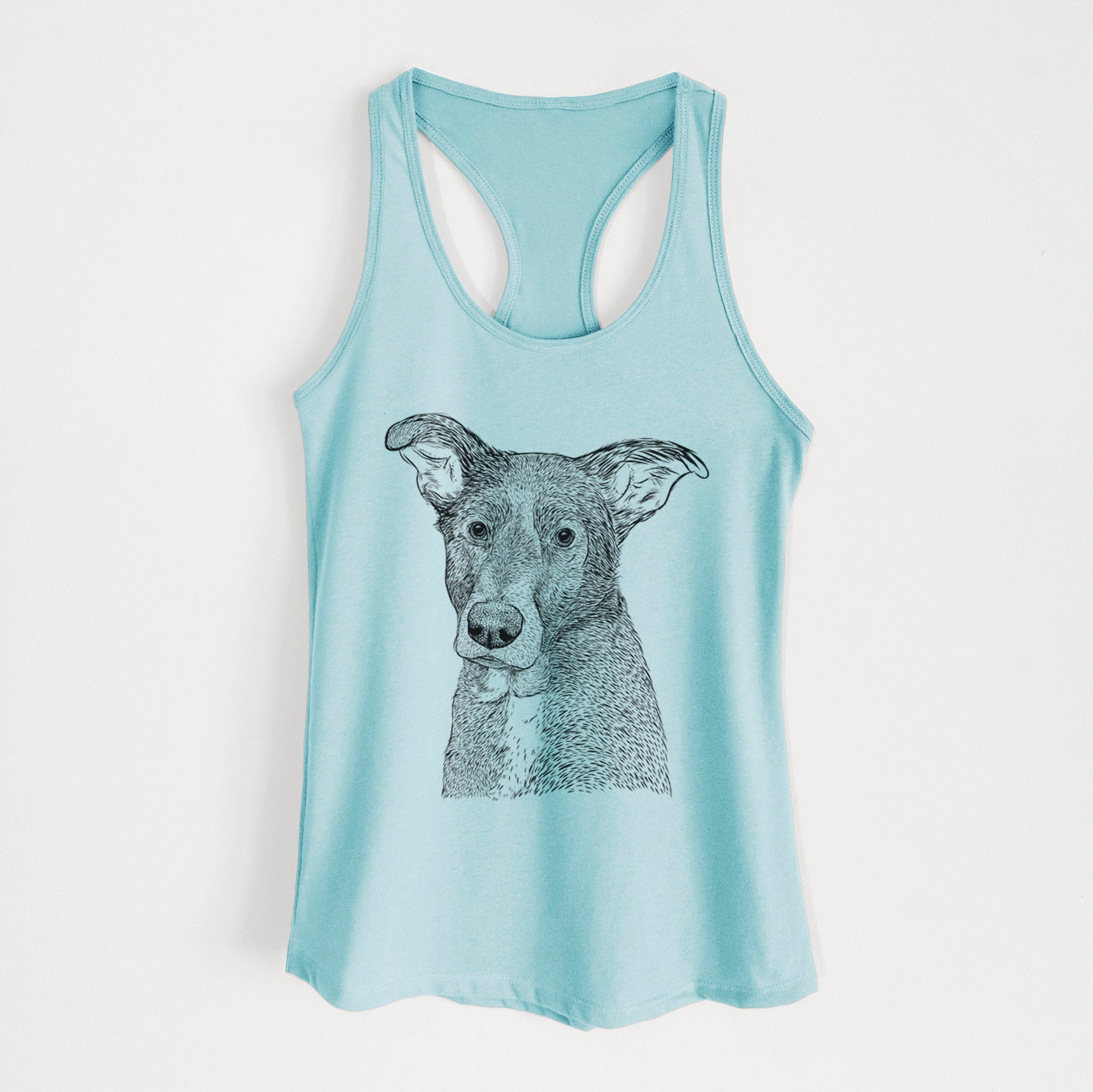 Wilbur the Shepherd Mix - Women's Racerback Tanktop