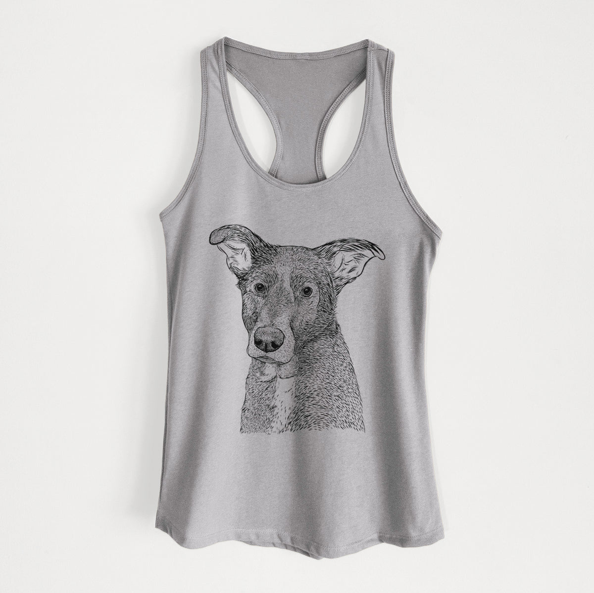 Wilbur the Shepherd Mix - Women&#39;s Racerback Tanktop