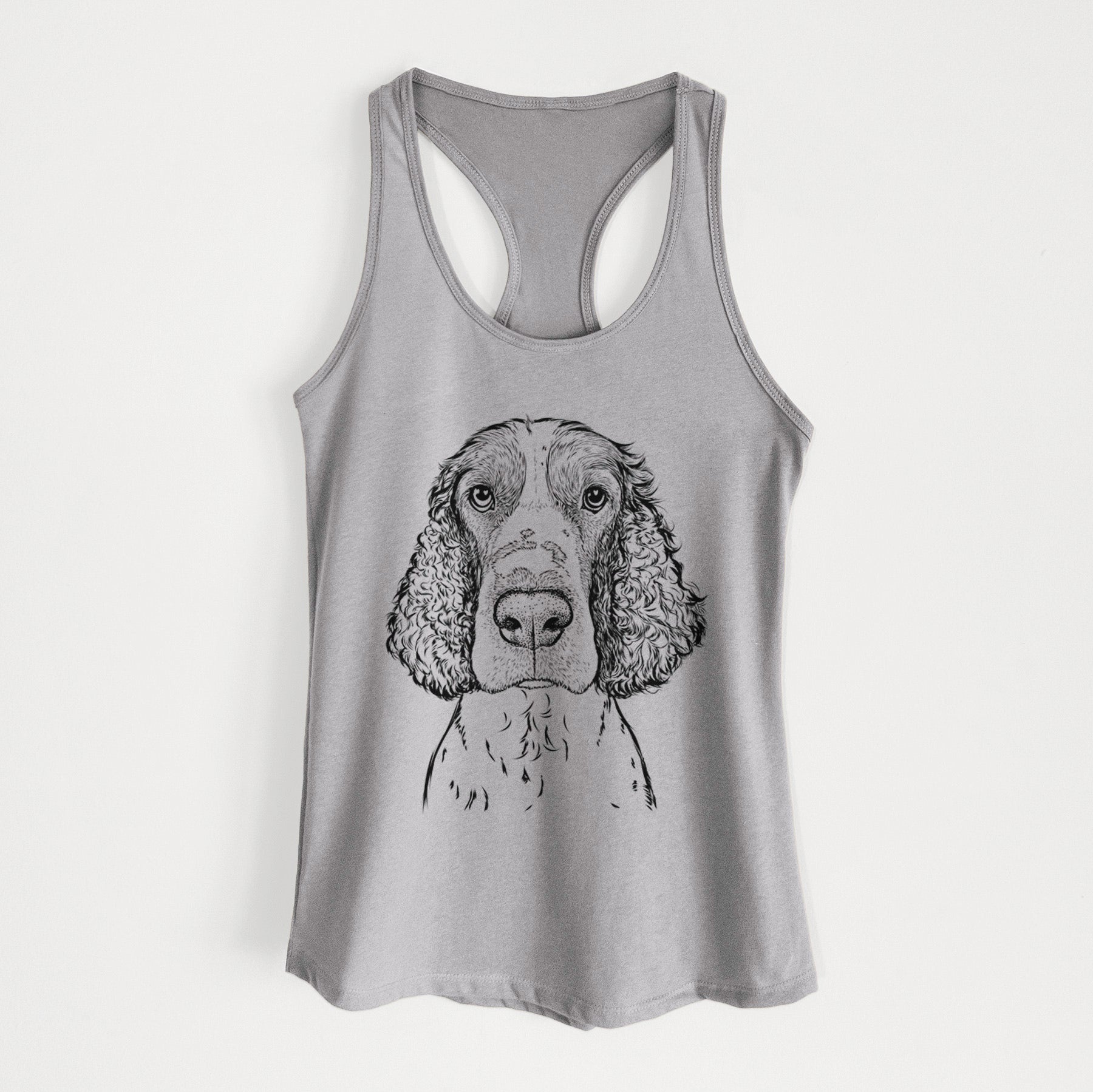 Wilbur the English Springer Spaniel - Women's Racerback Tanktop