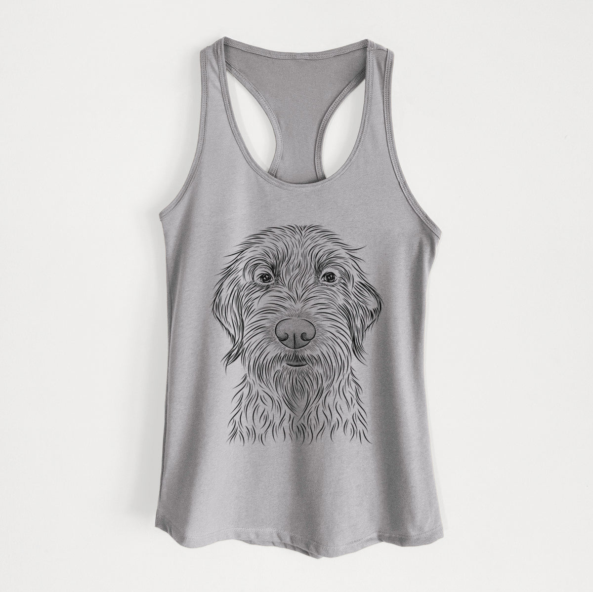 Wilkins the Wirehaired Pointing Griffon - Women&#39;s Racerback Tanktop