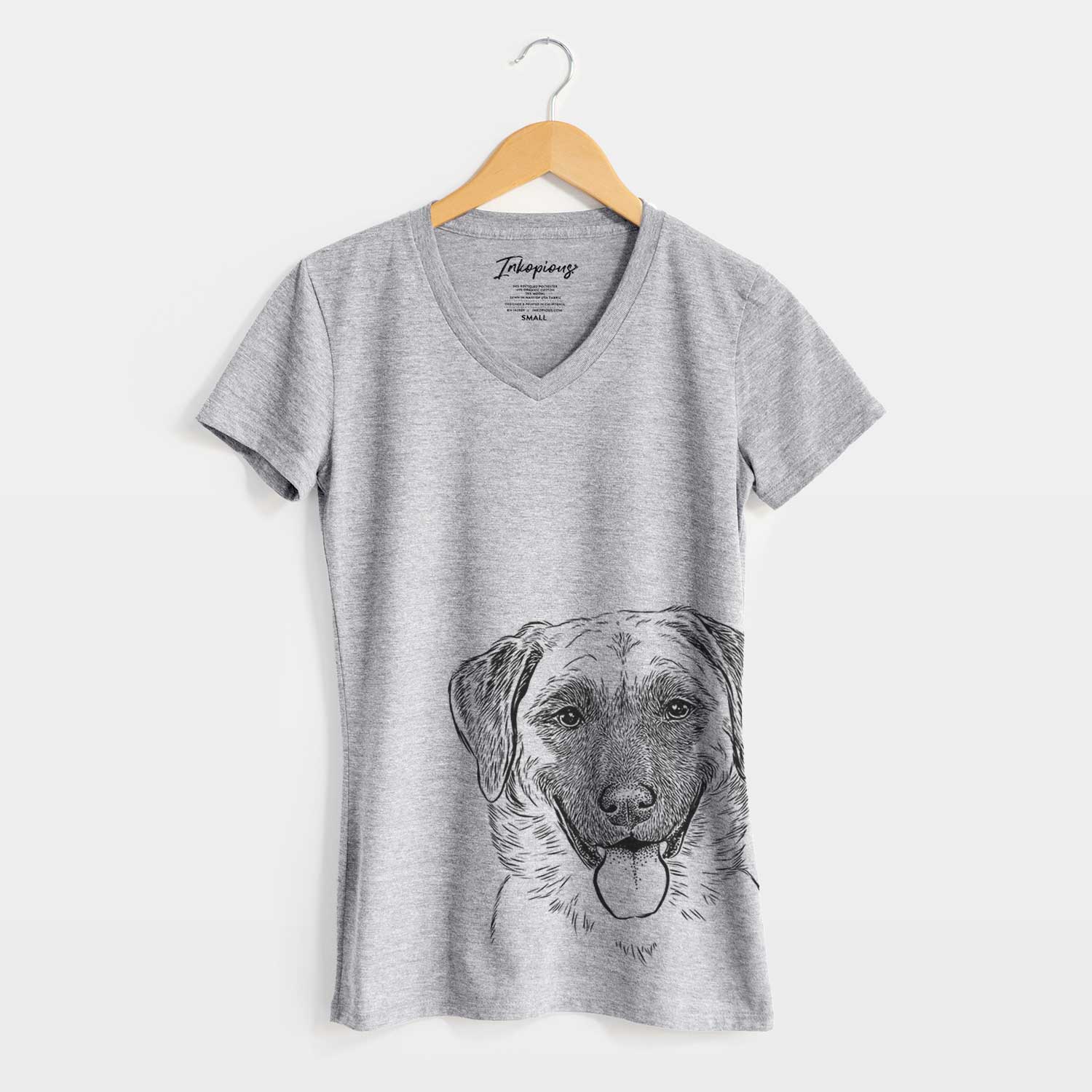 Bare Willow the Anatolian Shepherd - Women's V-neck Shirt